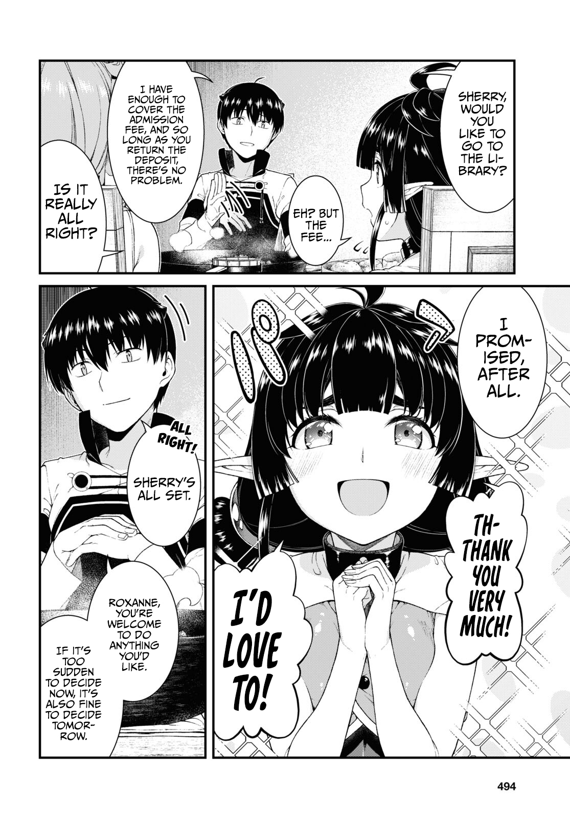 Isekai Meikyuu de Harem o chapter 62 page 7