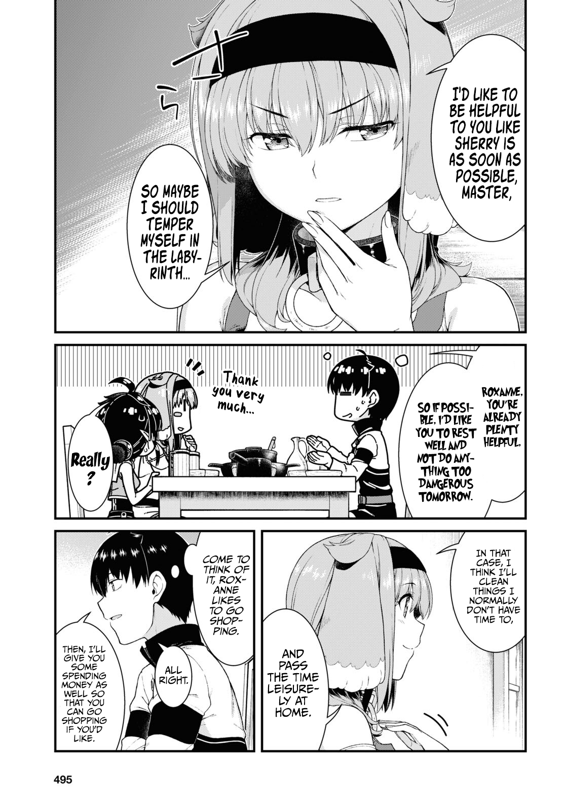 Isekai Meikyuu de Harem o chapter 62 page 8