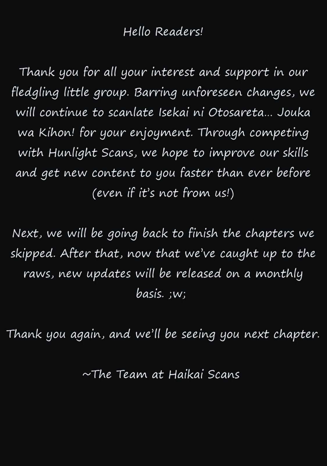 Isekai ni Otosareta… Jouka wa Kihon! chapter 19.1 page 1