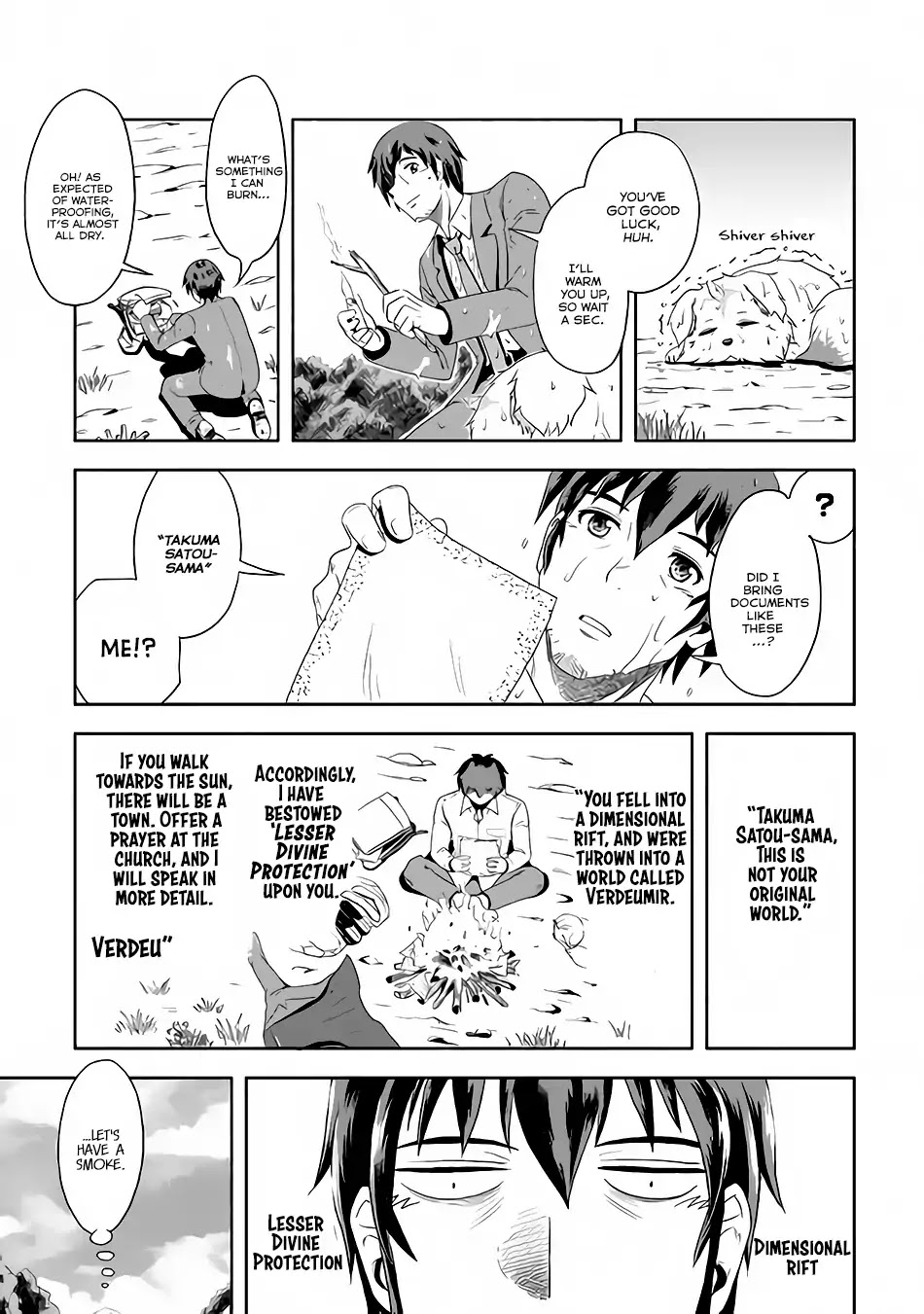 Isekai ni Tobasareta Ossan wa Doko e Iku? chapter 1 page 6