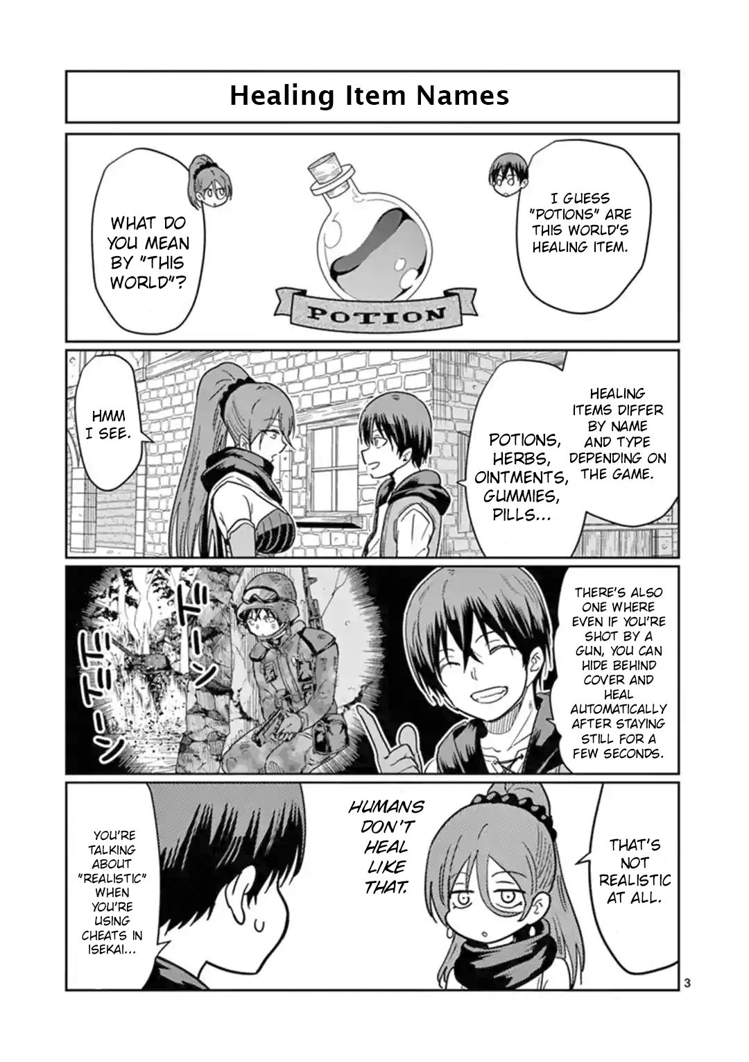 Isekai One Turn Kill Nee-san chapter 3.5 page 3