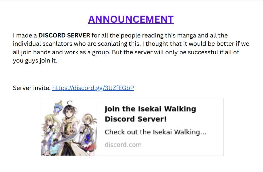 Isekai Walking chapter 12.1 page 1