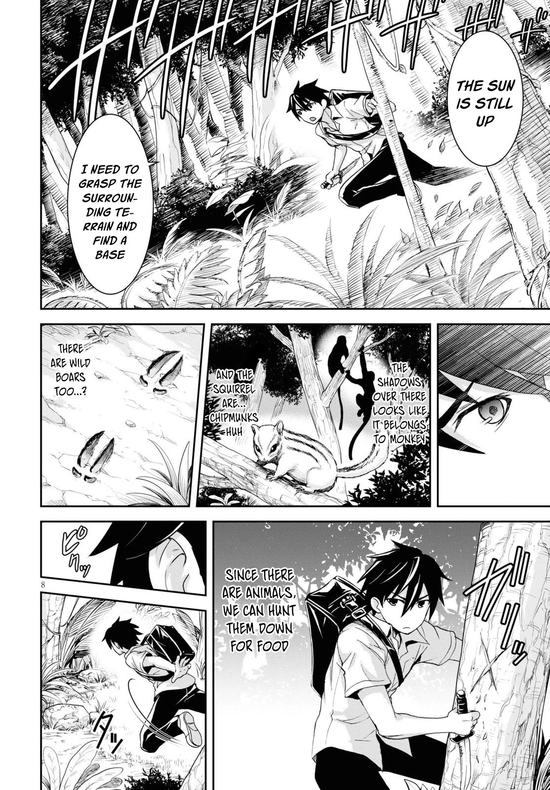 Isekai Yurutto Survival Seikatsu: Gakkou no Minna to Isekai no Mujintou ni Tenishitakedo Ore Dake Rakushou desu chapter 1 page 12