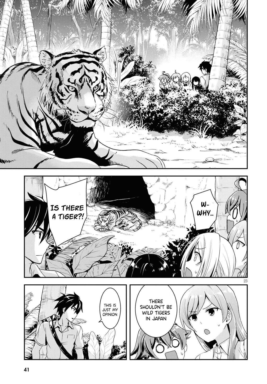 Isekai Yurutto Survival Seikatsu: Gakkou no Minna to Isekai no Mujintou ni Tenishitakedo Ore Dake Rakushou desu chapter 1 page 27