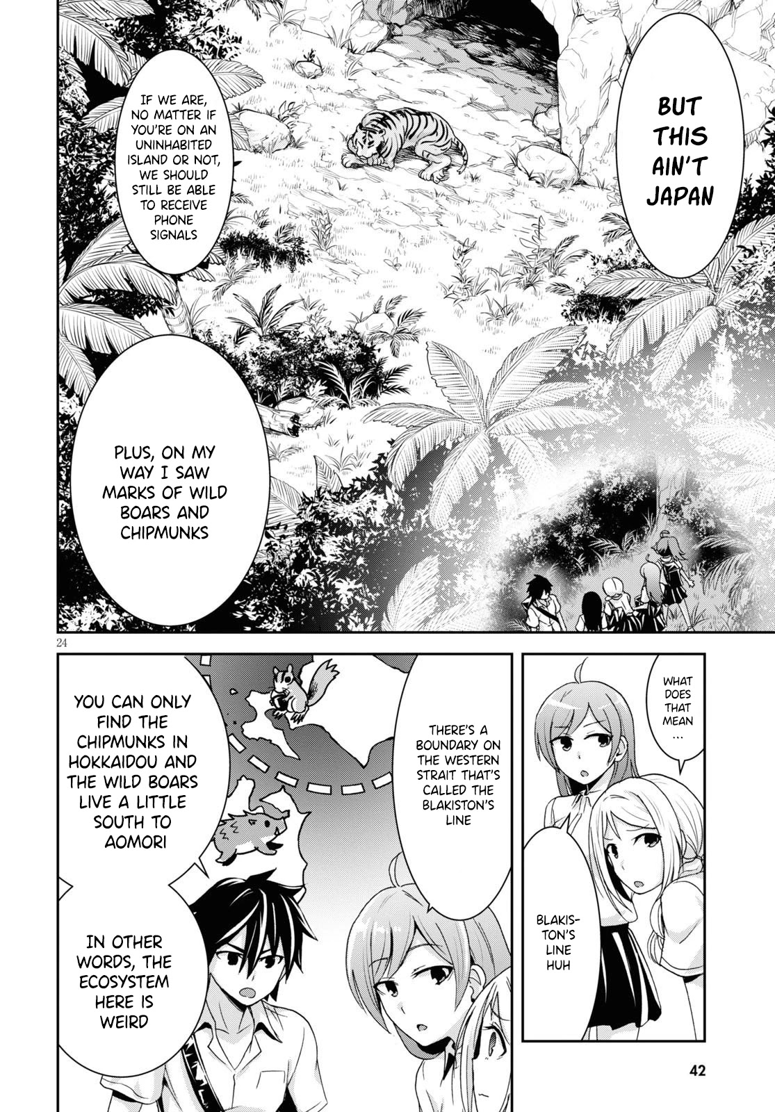 Isekai Yurutto Survival Seikatsu: Gakkou no Minna to Isekai no Mujintou ni Tenishitakedo Ore Dake Rakushou desu chapter 1 page 28