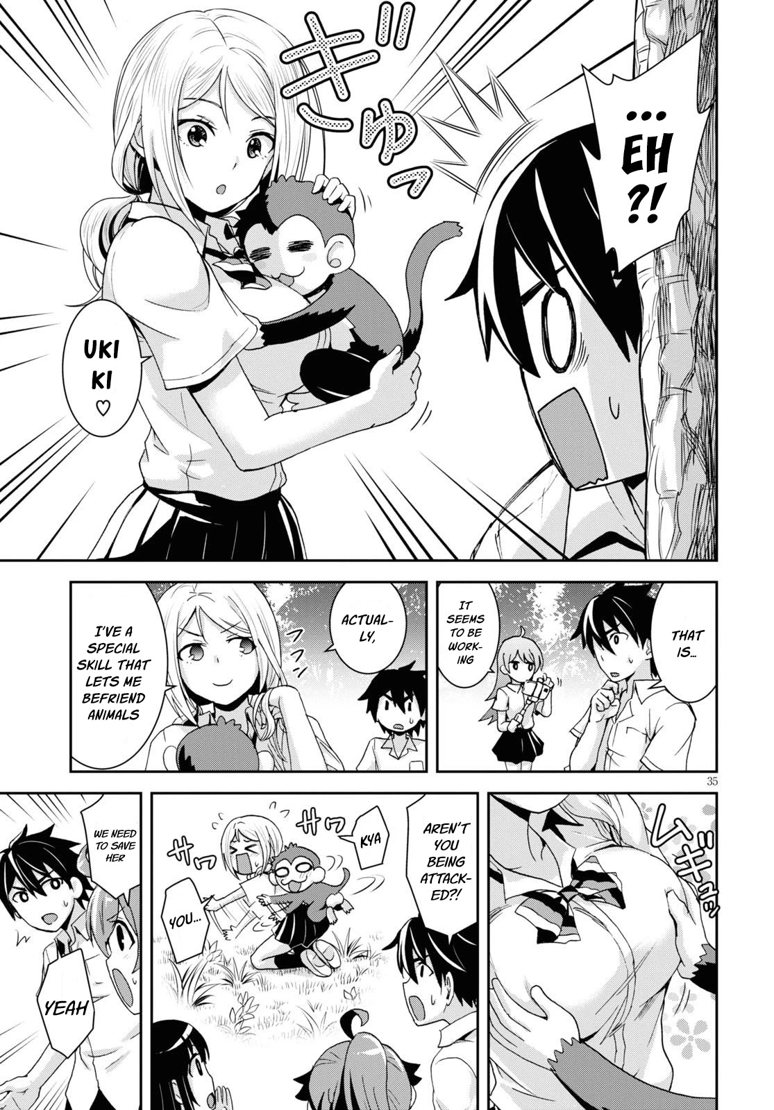 Isekai Yurutto Survival Seikatsu: Gakkou no Minna to Isekai no Mujintou ni Tenishitakedo Ore Dake Rakushou desu chapter 1 page 39