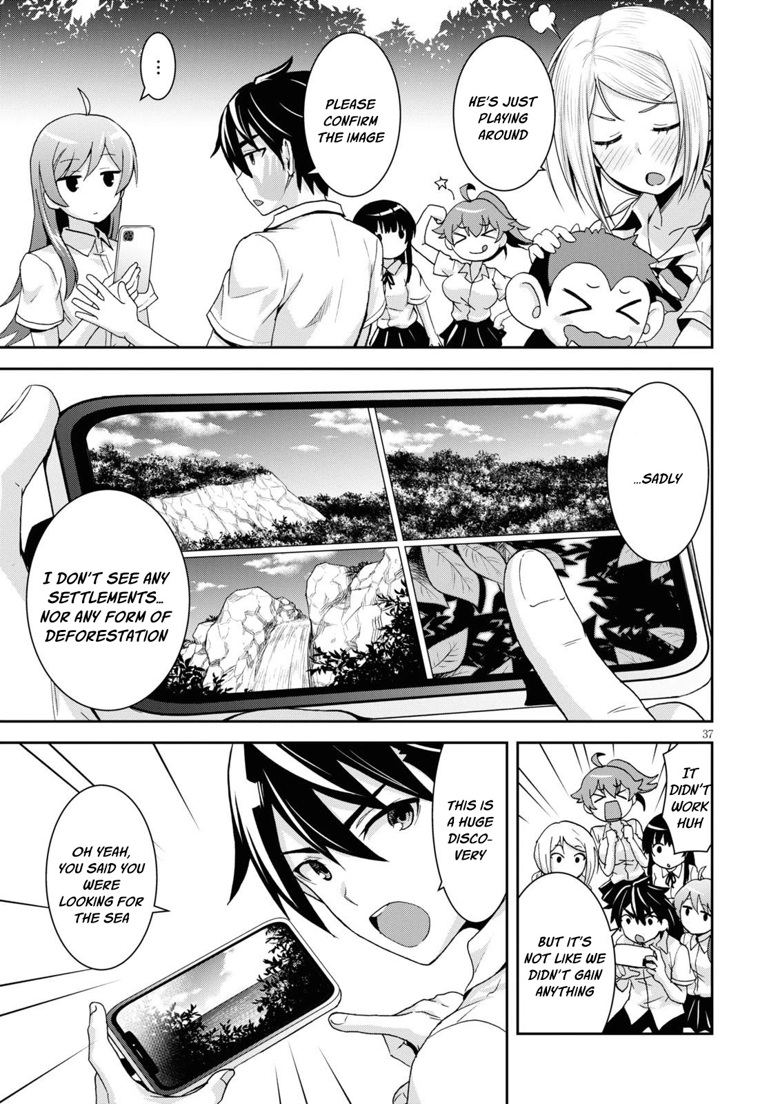 Isekai Yurutto Survival Seikatsu: Gakkou no Minna to Isekai no Mujintou ni Tenishitakedo Ore Dake Rakushou desu chapter 1 page 41