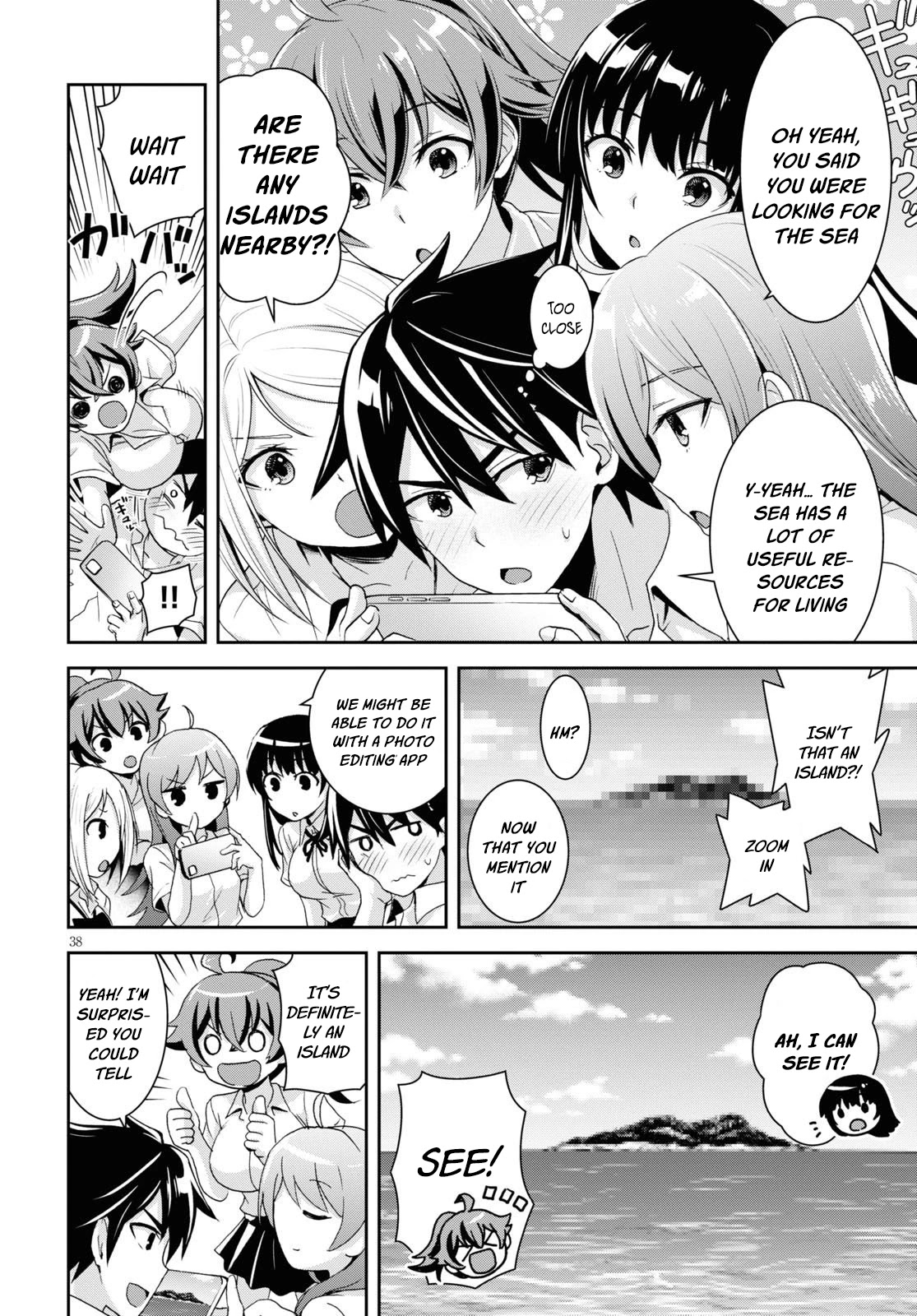 Isekai Yurutto Survival Seikatsu: Gakkou no Minna to Isekai no Mujintou ni Tenishitakedo Ore Dake Rakushou desu chapter 1 page 42