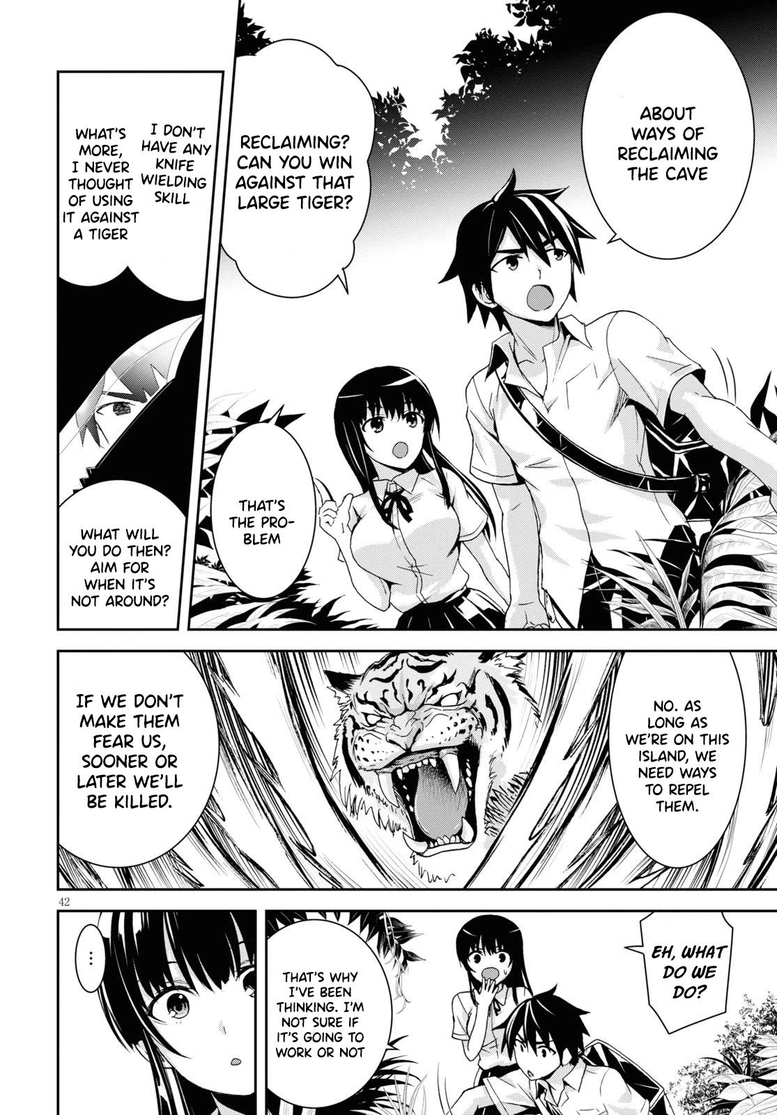Isekai Yurutto Survival Seikatsu: Gakkou no Minna to Isekai no Mujintou ni Tenishitakedo Ore Dake Rakushou desu chapter 1 page 46
