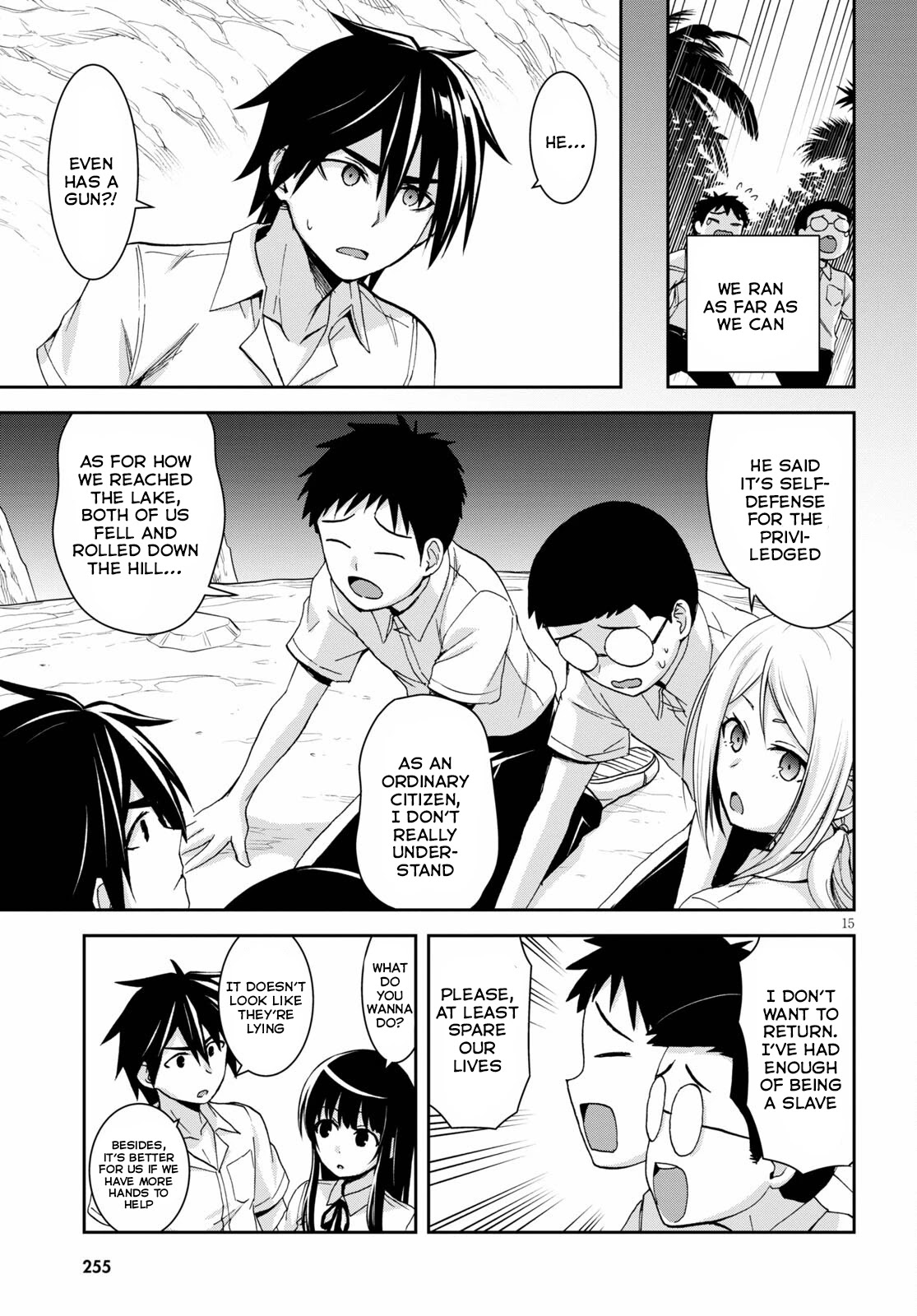 Isekai Yurutto Survival Seikatsu: Gakkou no Minna to Isekai no Mujintou ni Tenishitakedo Ore Dake Rakushou desu chapter 12 page 15