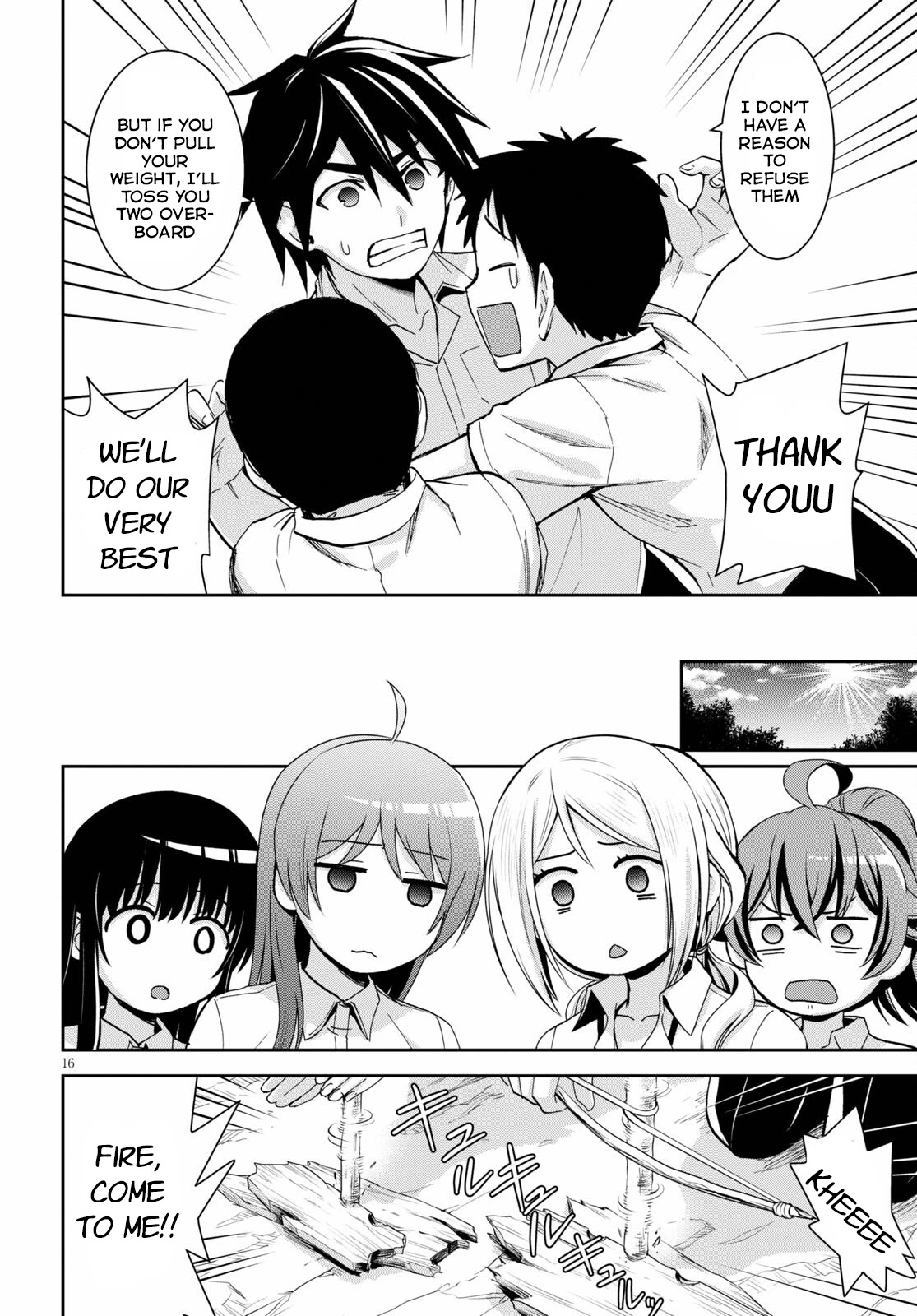 Isekai Yurutto Survival Seikatsu: Gakkou no Minna to Isekai no Mujintou ni Tenishitakedo Ore Dake Rakushou desu chapter 12 page 16