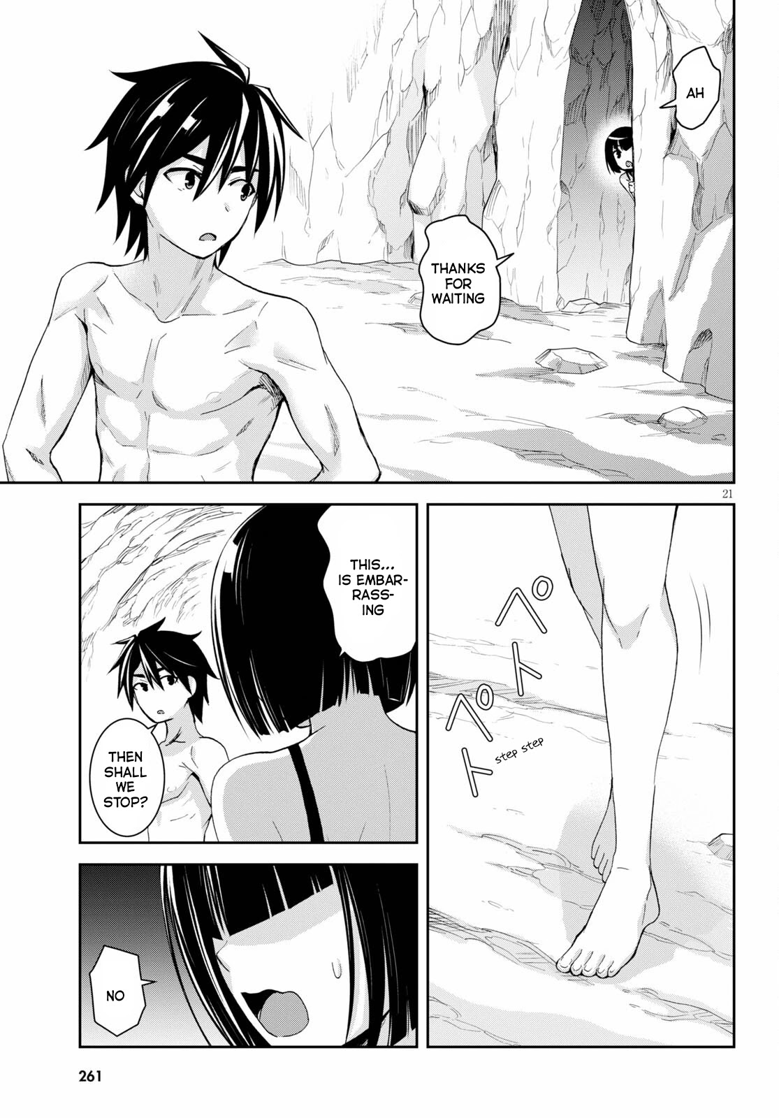 Isekai Yurutto Survival Seikatsu: Gakkou no Minna to Isekai no Mujintou ni Tenishitakedo Ore Dake Rakushou desu chapter 12 page 21