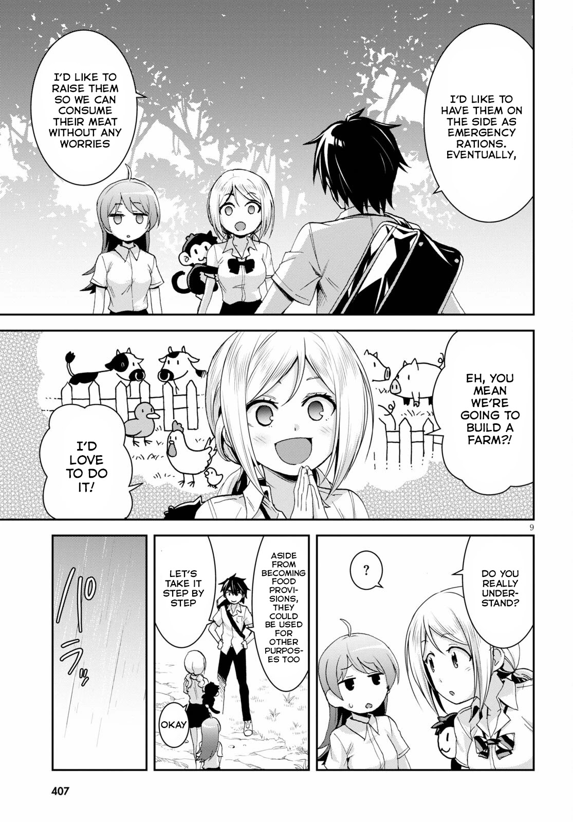 Isekai Yurutto Survival Seikatsu: Gakkou no Minna to Isekai no Mujintou ni Tenishitakedo Ore Dake Rakushou desu chapter 14 page 10