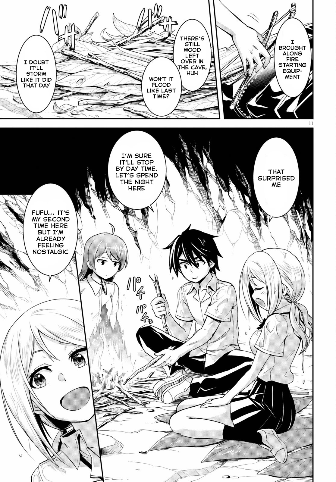 Isekai Yurutto Survival Seikatsu: Gakkou no Minna to Isekai no Mujintou ni Tenishitakedo Ore Dake Rakushou desu chapter 14 page 12
