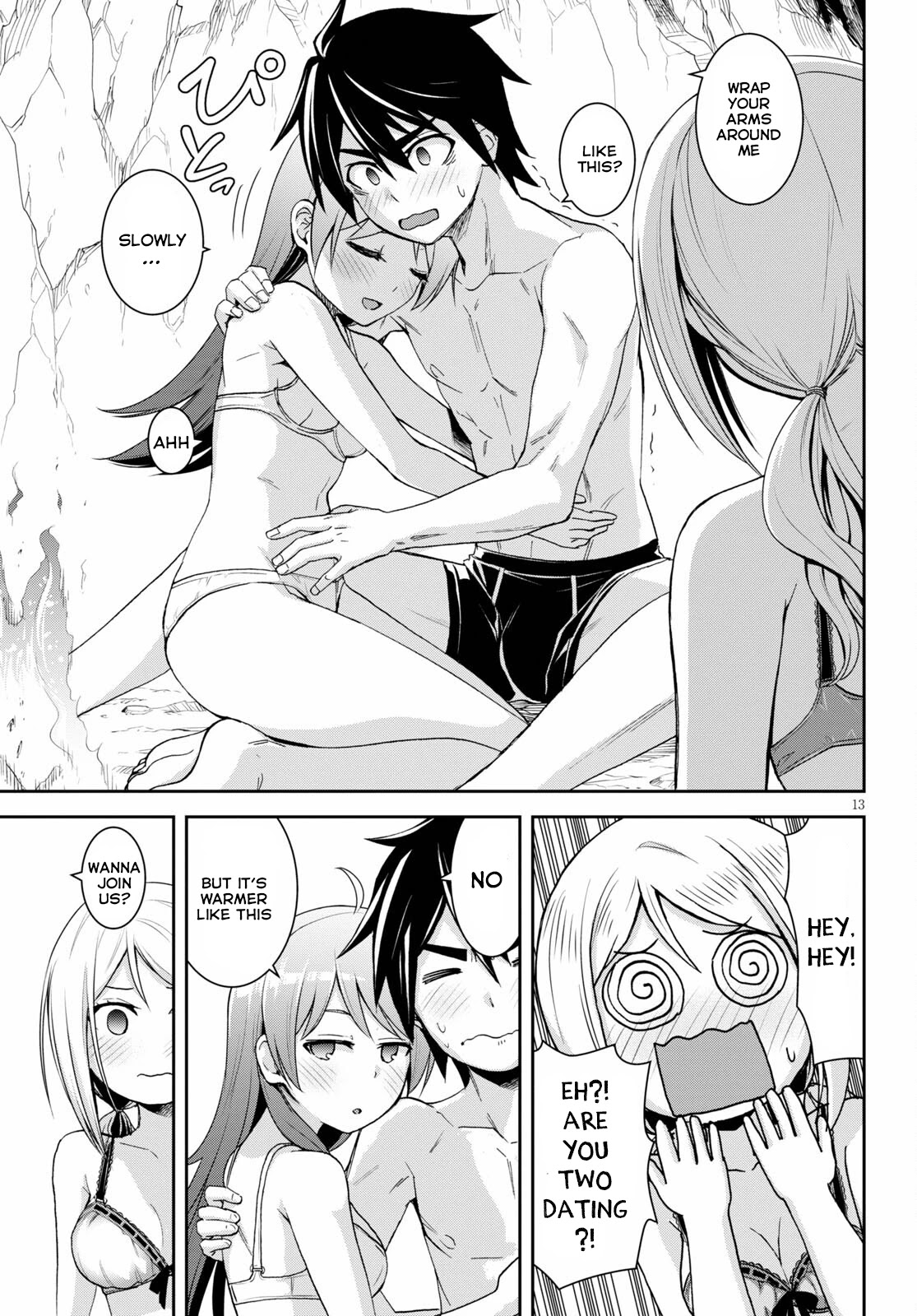 Isekai Yurutto Survival Seikatsu: Gakkou no Minna to Isekai no Mujintou ni Tenishitakedo Ore Dake Rakushou desu chapter 14 page 14