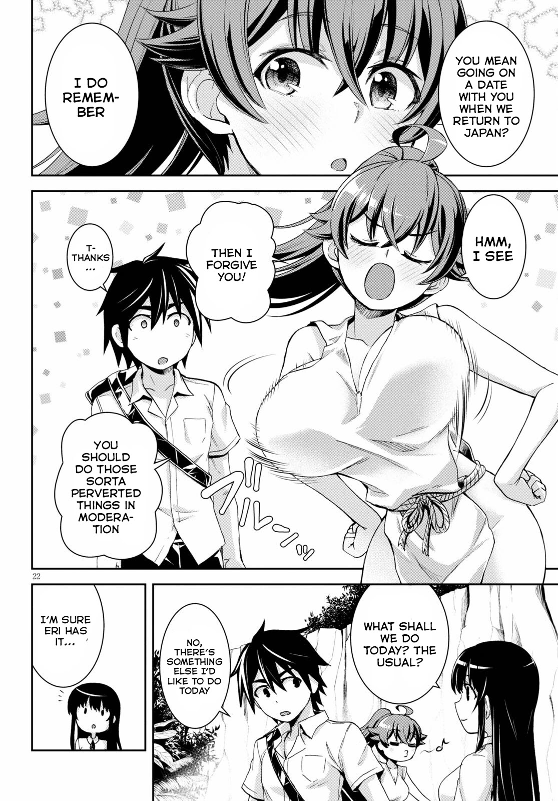 Isekai Yurutto Survival Seikatsu: Gakkou no Minna to Isekai no Mujintou ni Tenishitakedo Ore Dake Rakushou desu chapter 14 page 23