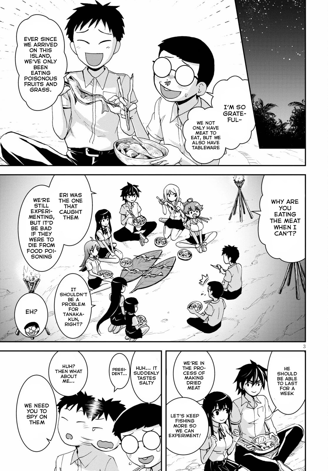 Isekai Yurutto Survival Seikatsu: Gakkou no Minna to Isekai no Mujintou ni Tenishitakedo Ore Dake Rakushou desu chapter 14 page 4