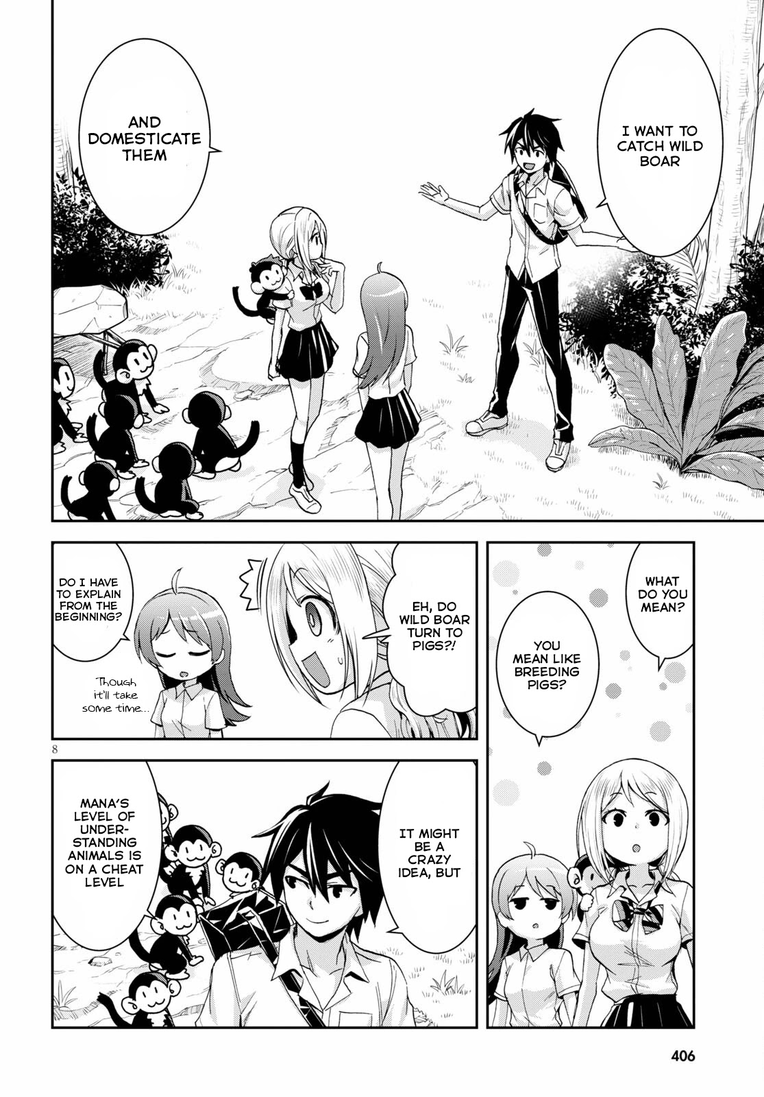 Isekai Yurutto Survival Seikatsu: Gakkou no Minna to Isekai no Mujintou ni Tenishitakedo Ore Dake Rakushou desu chapter 14 page 9