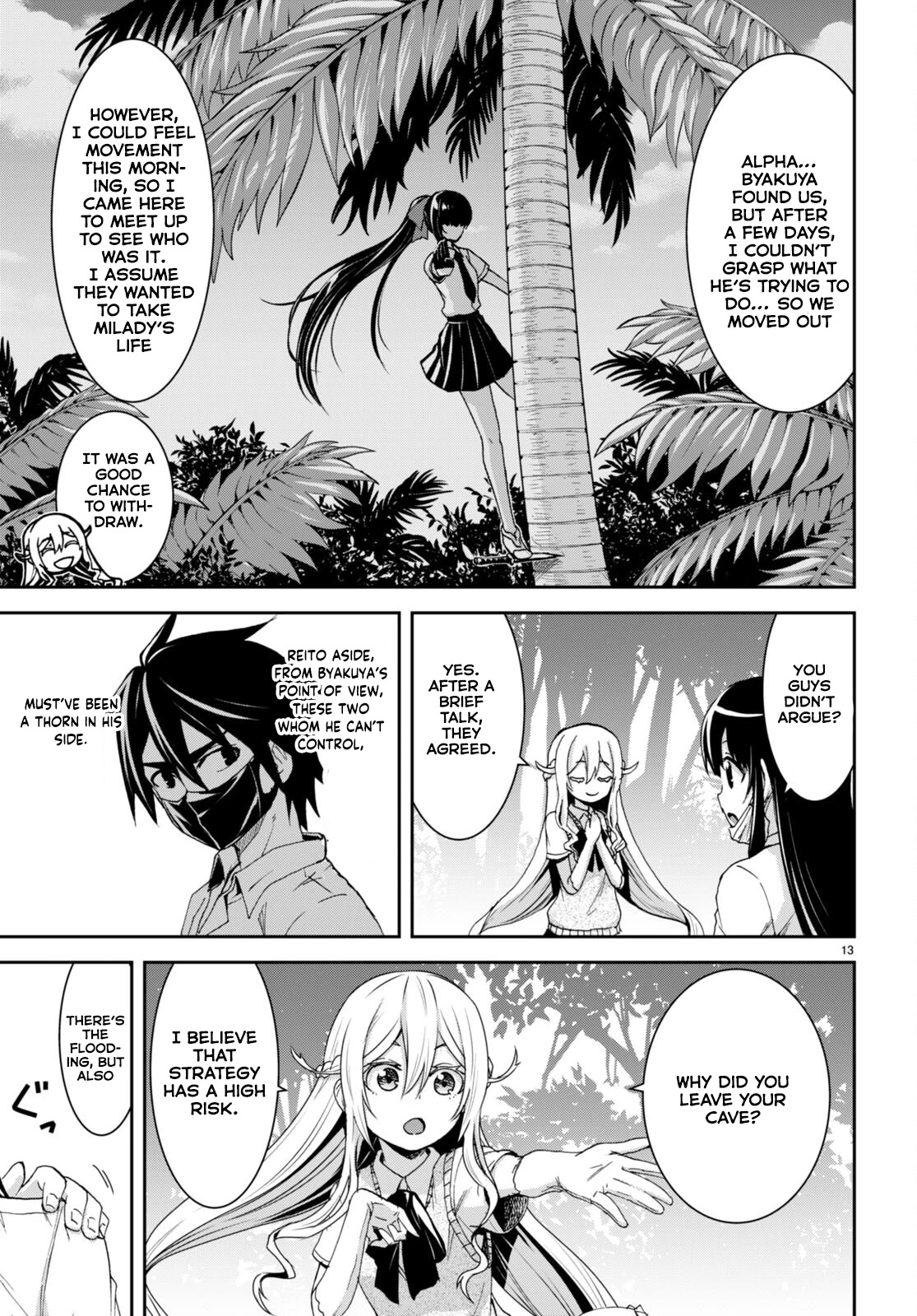 Isekai Yurutto Survival Seikatsu: Gakkou no Minna to Isekai no Mujintou ni Tenishitakedo Ore Dake Rakushou desu chapter 16 page 14