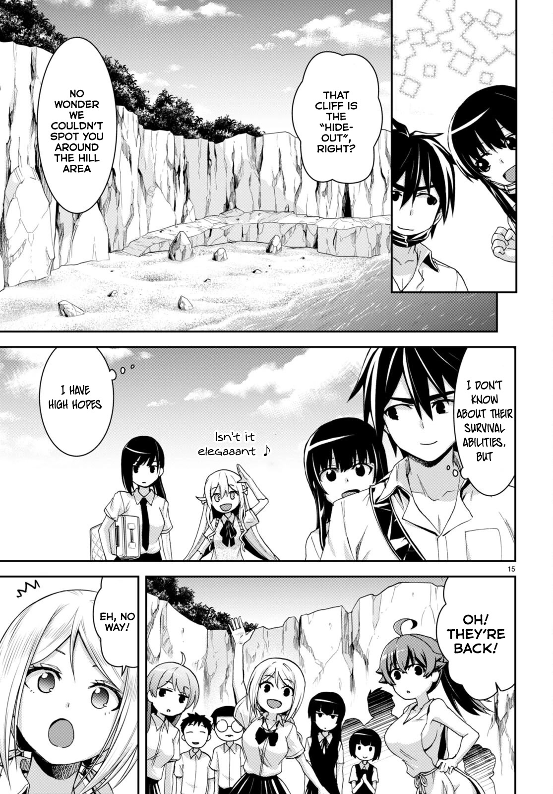Isekai Yurutto Survival Seikatsu: Gakkou no Minna to Isekai no Mujintou ni Tenishitakedo Ore Dake Rakushou desu chapter 16 page 16