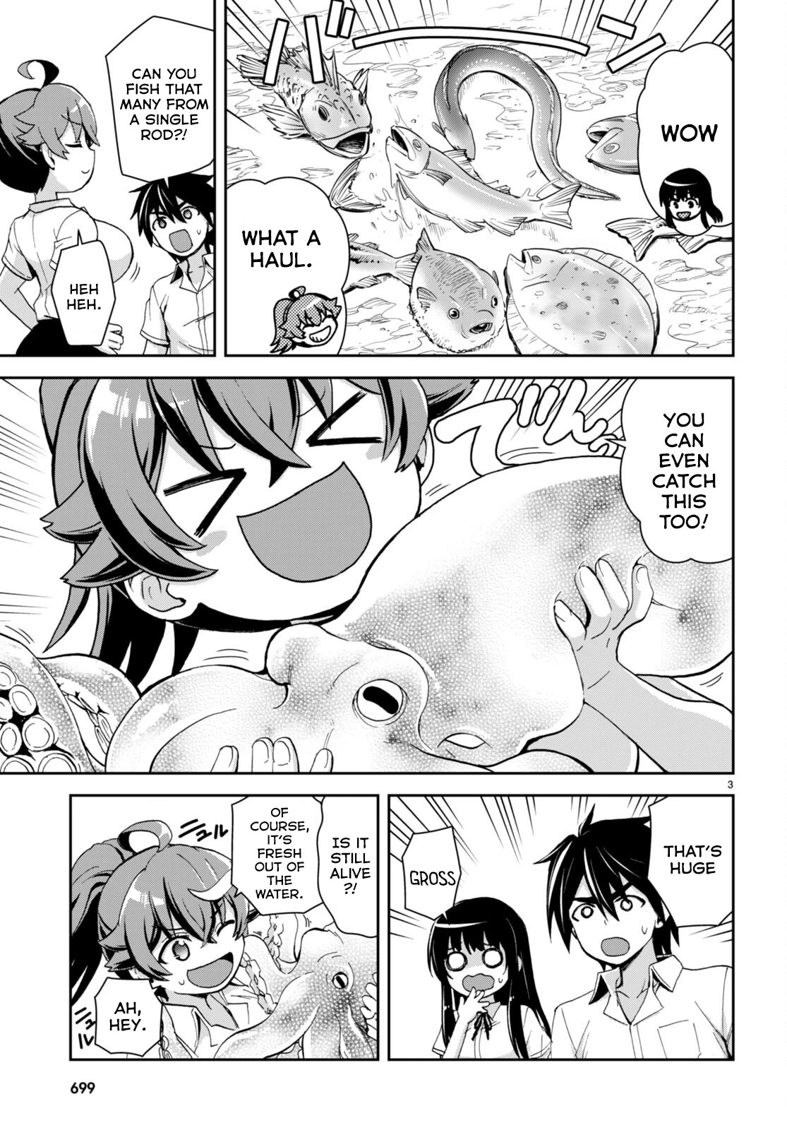 Isekai Yurutto Survival Seikatsu: Gakkou no Minna to Isekai no Mujintou ni Tenishitakedo Ore Dake Rakushou desu chapter 18 page 4