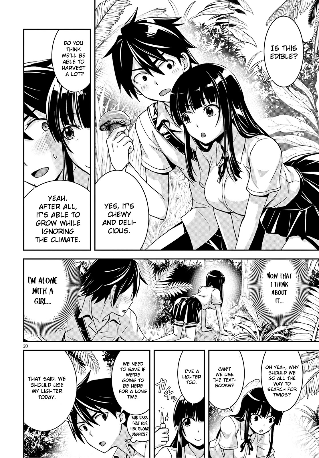 Isekai Yurutto Survival Seikatsu: Gakkou no Minna to Isekai no Mujintou ni Tenishitakedo Ore Dake Rakushou desu chapter 2 page 21