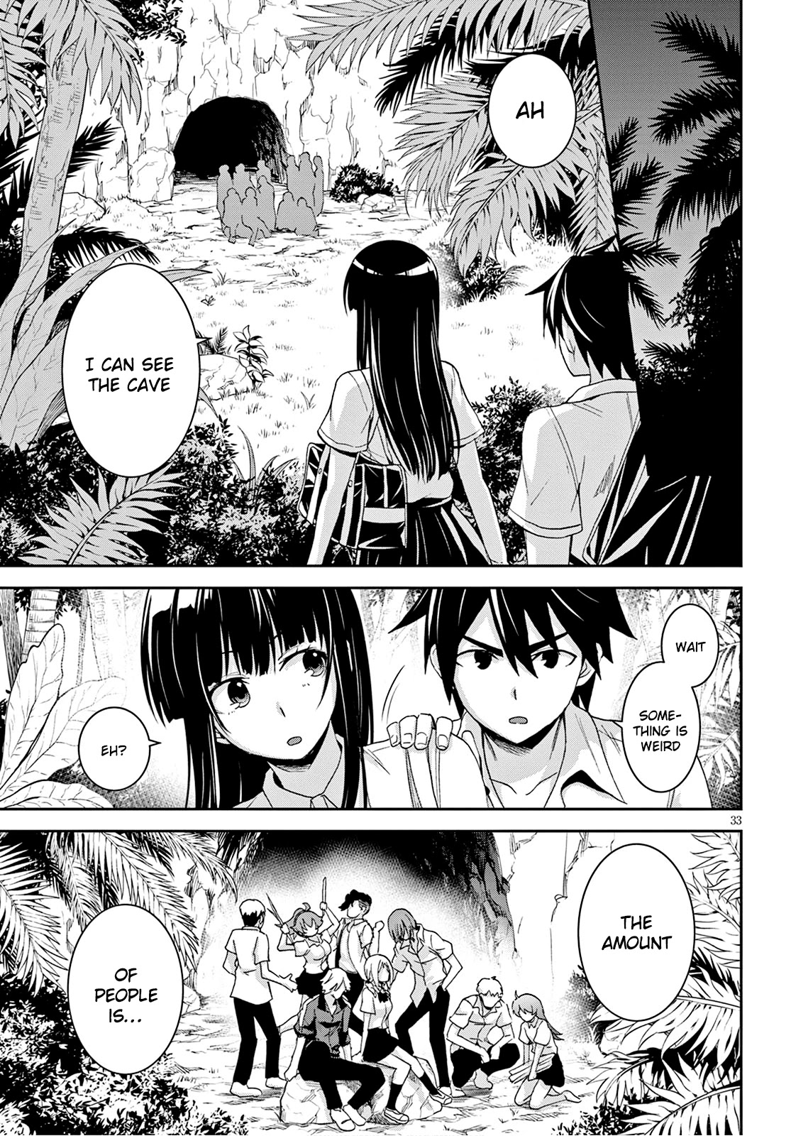 Isekai Yurutto Survival Seikatsu: Gakkou no Minna to Isekai no Mujintou ni Tenishitakedo Ore Dake Rakushou desu chapter 2 page 34