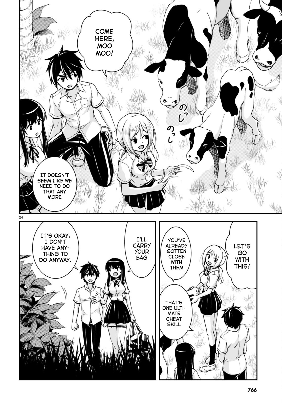 Isekai Yurutto Survival Seikatsu: Gakkou no Minna to Isekai no Mujintou ni Tenishitakedo Ore Dake Rakushou desu chapter 21 page 25