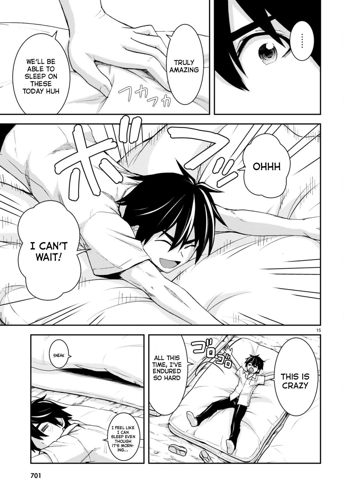 Isekai Yurutto Survival Seikatsu: Gakkou no Minna to Isekai no Mujintou ni Tenishitakedo Ore Dake Rakushou desu chapter 22 page 16