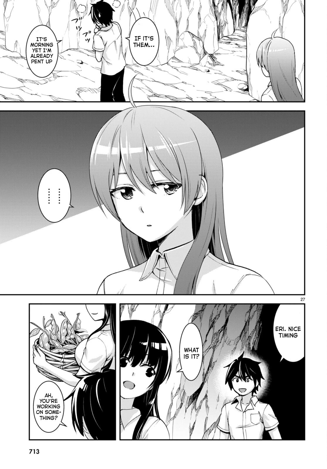 Isekai Yurutto Survival Seikatsu: Gakkou no Minna to Isekai no Mujintou ni Tenishitakedo Ore Dake Rakushou desu chapter 22 page 28