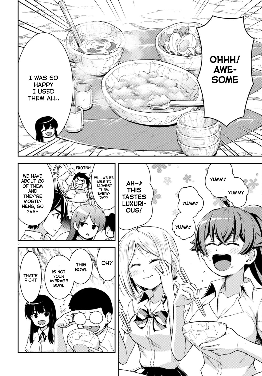 Isekai Yurutto Survival Seikatsu: Gakkou no Minna to Isekai no Mujintou ni Tenishitakedo Ore Dake Rakushou desu chapter 22 page 3
