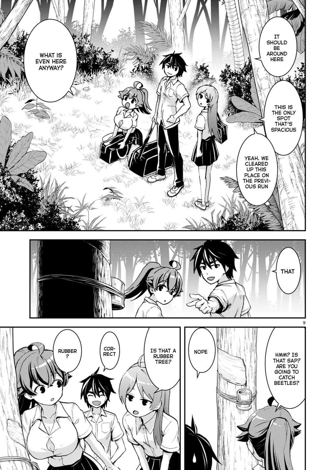 Isekai Yurutto Survival Seikatsu: Gakkou no Minna to Isekai no Mujintou ni Tenishitakedo Ore Dake Rakushou desu chapter 23 page 10