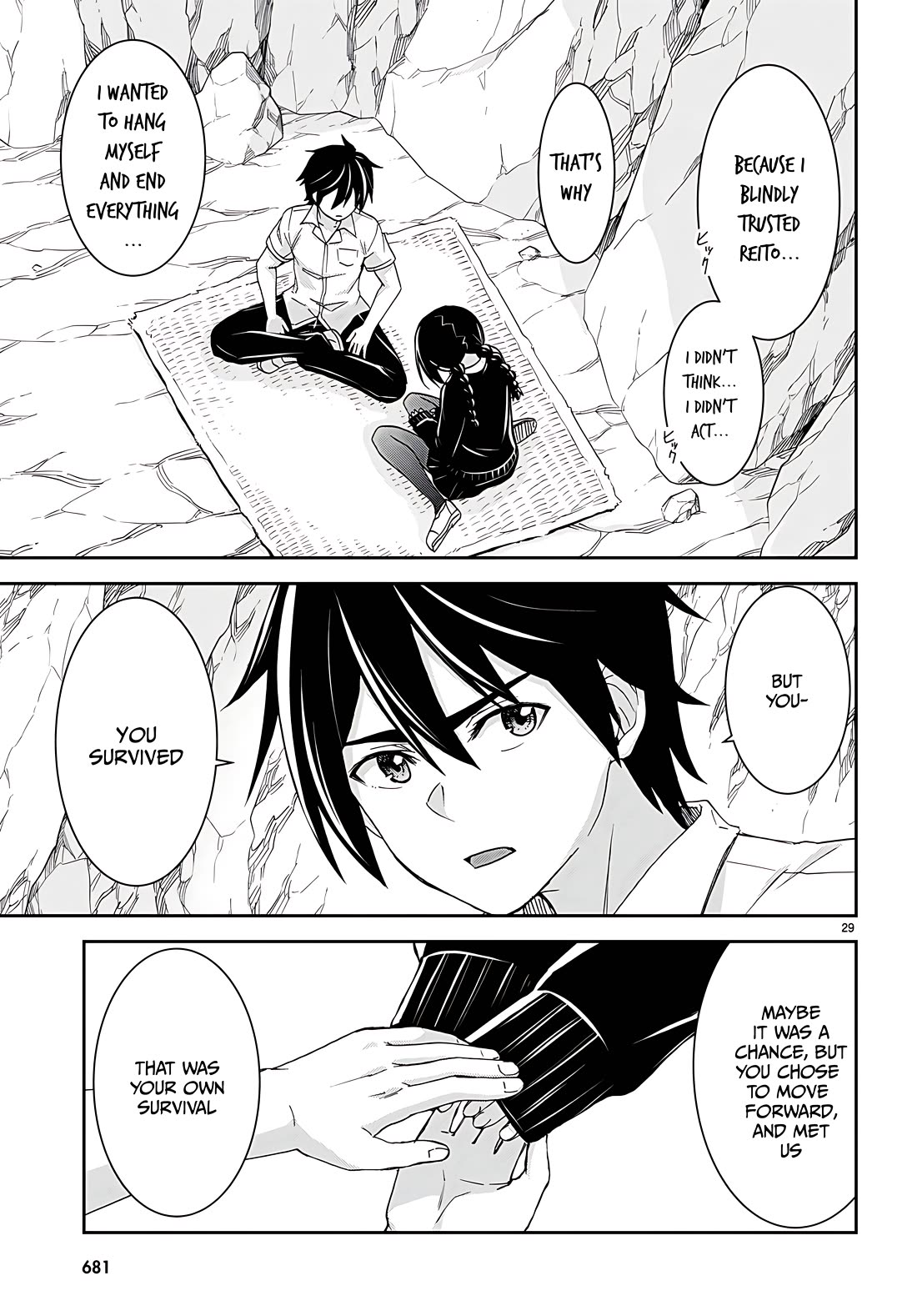Isekai Yurutto Survival Seikatsu: Gakkou no Minna to Isekai no Mujintou ni Tenishitakedo Ore Dake Rakushou desu chapter 29 page 29