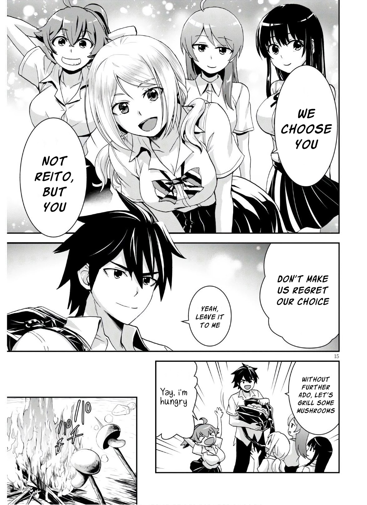 Isekai Yurutto Survival Seikatsu: Gakkou no Minna to Isekai no Mujintou ni Tenishitakedo Ore Dake Rakushou desu chapter 3 page 16