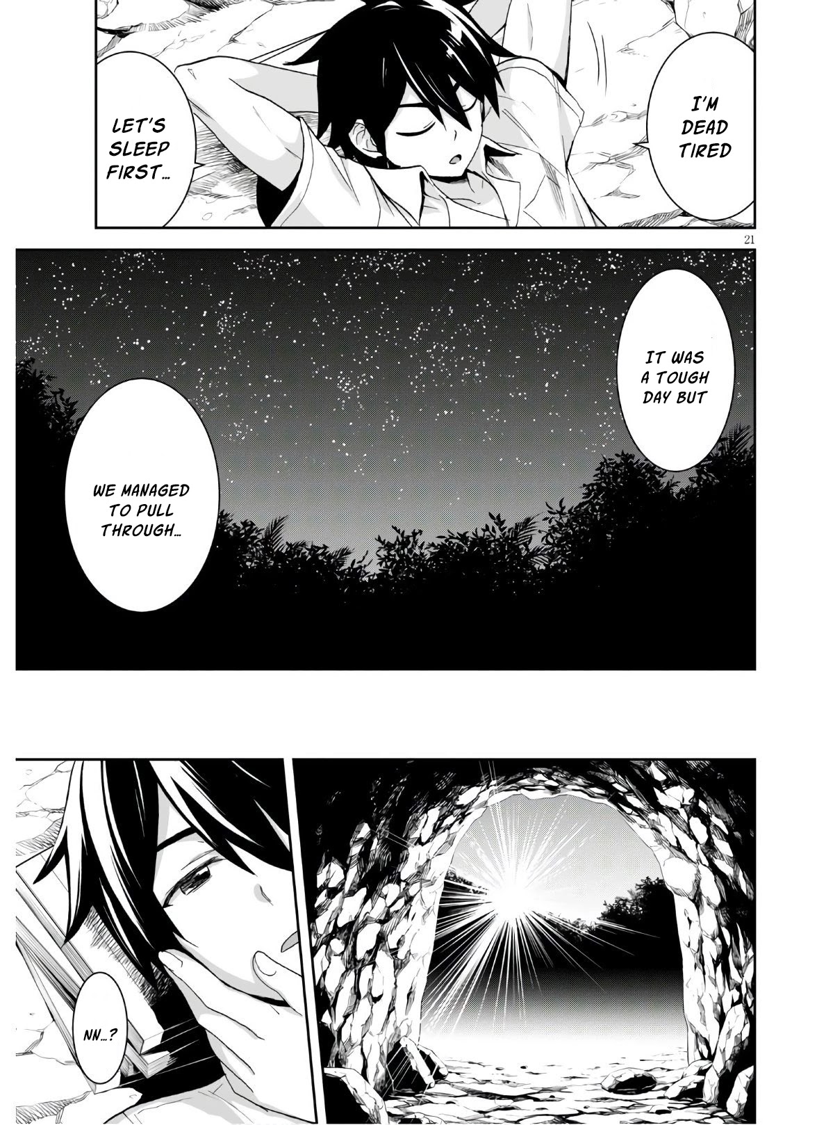 Isekai Yurutto Survival Seikatsu: Gakkou no Minna to Isekai no Mujintou ni Tenishitakedo Ore Dake Rakushou desu chapter 3 page 22