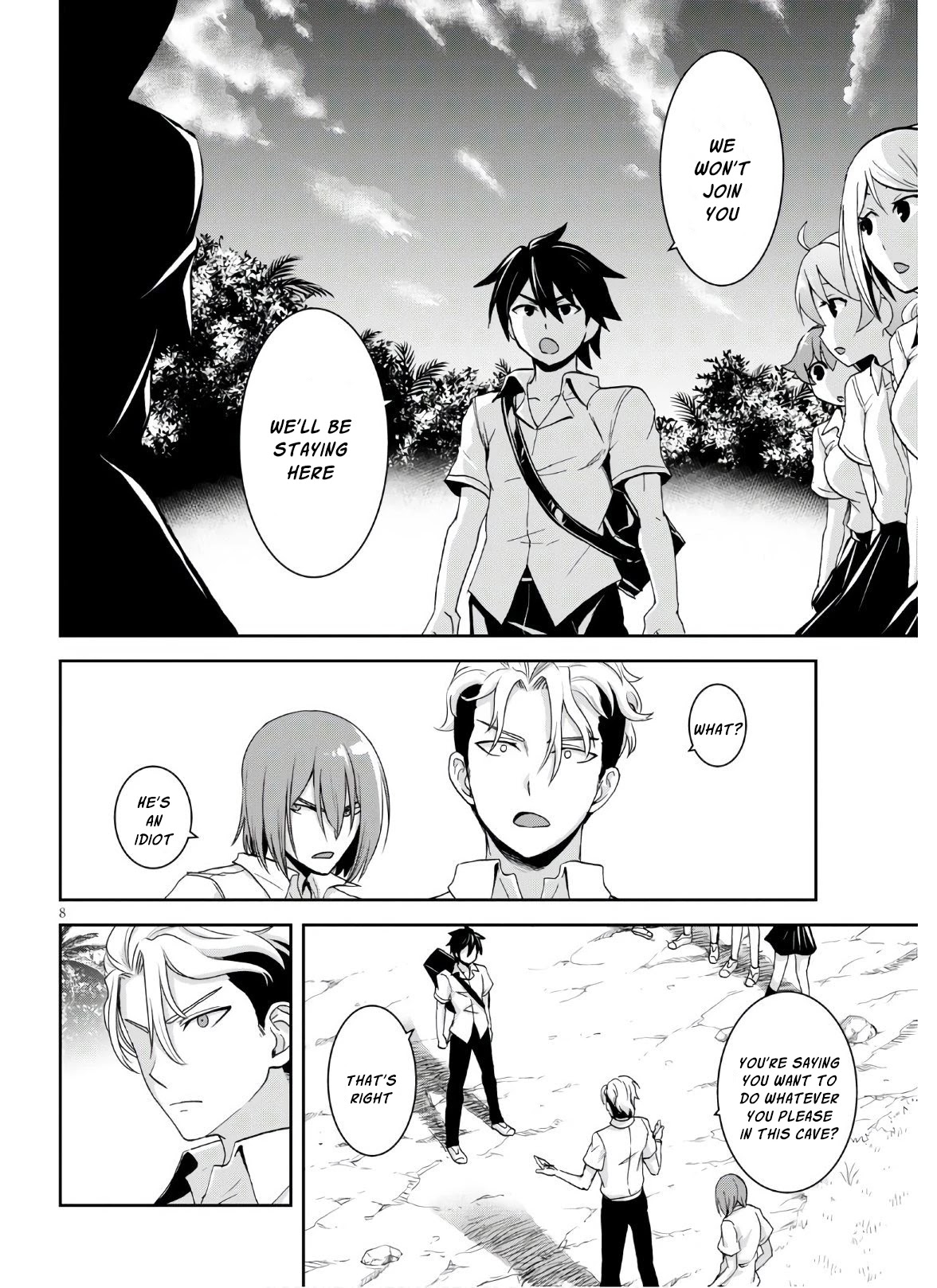 Isekai Yurutto Survival Seikatsu: Gakkou no Minna to Isekai no Mujintou ni Tenishitakedo Ore Dake Rakushou desu chapter 3 page 9