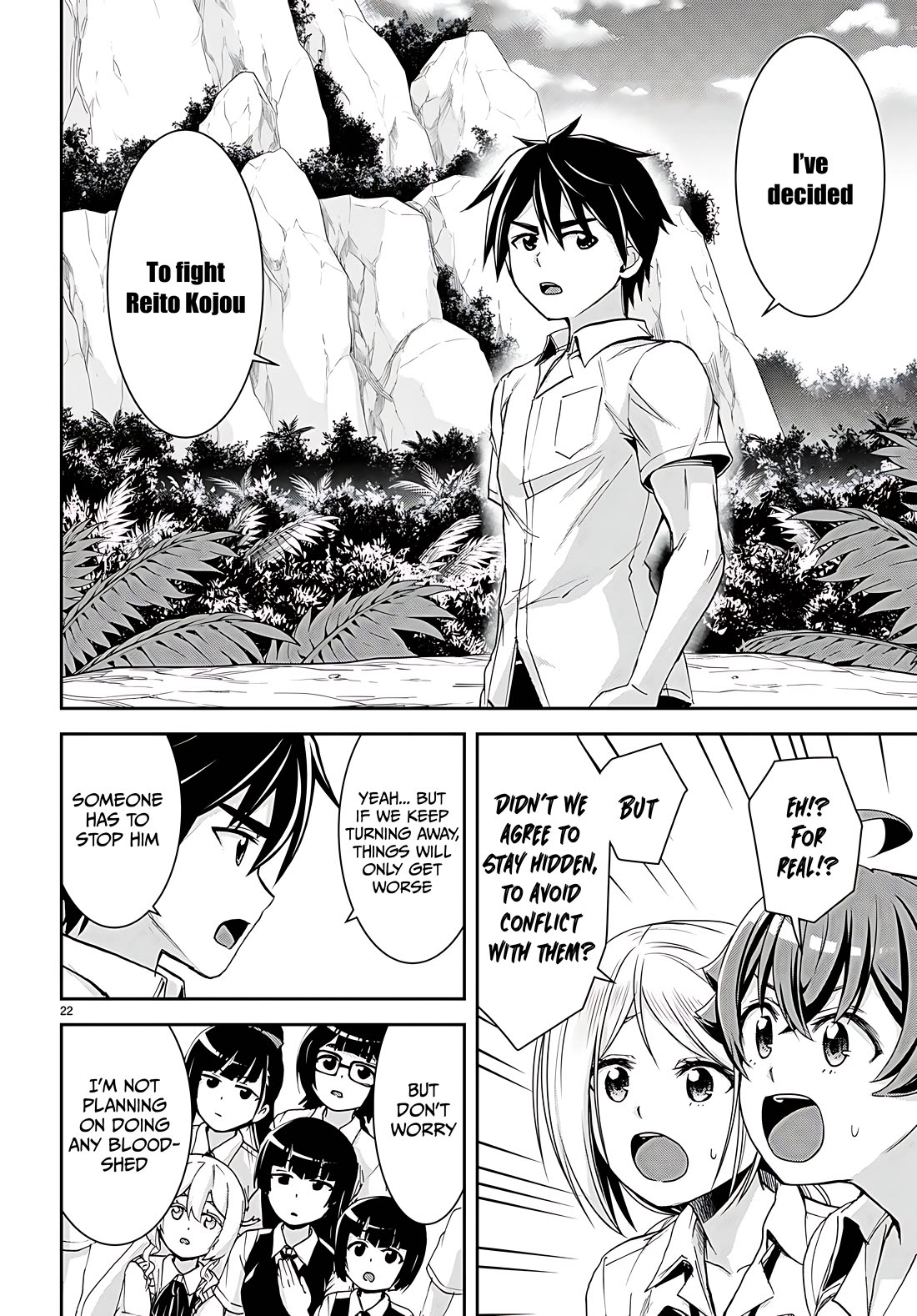 Isekai Yurutto Survival Seikatsu: Gakkou no Minna to Isekai no Mujintou ni Tenishitakedo Ore Dake Rakushou desu chapter 30 page 22