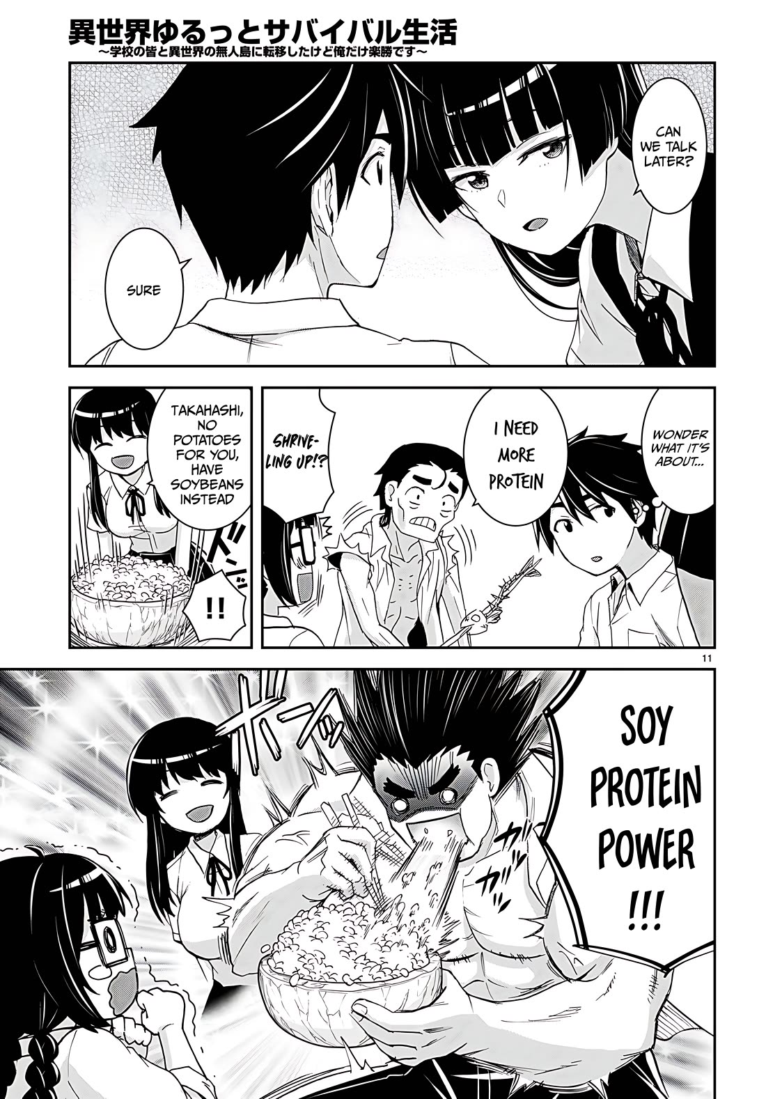 Isekai Yurutto Survival Seikatsu: Gakkou no Minna to Isekai no Mujintou ni Tenishitakedo Ore Dake Rakushou desu chapter 32 page 11