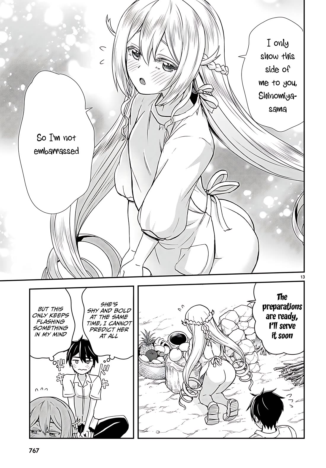 Isekai Yurutto Survival Seikatsu: Gakkou no Minna to Isekai no Mujintou ni Tenishitakedo Ore Dake Rakushou desu chapter 33 page 13