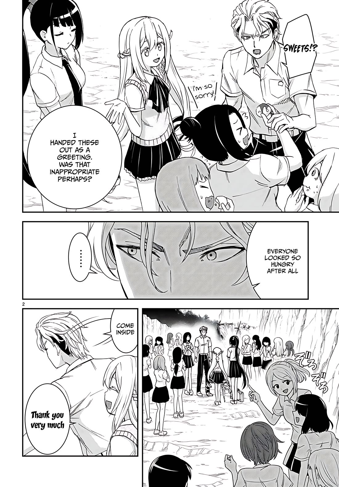 Isekai Yurutto Survival Seikatsu: Gakkou no Minna to Isekai no Mujintou ni Tenishitakedo Ore Dake Rakushou desu chapter 34 page 2