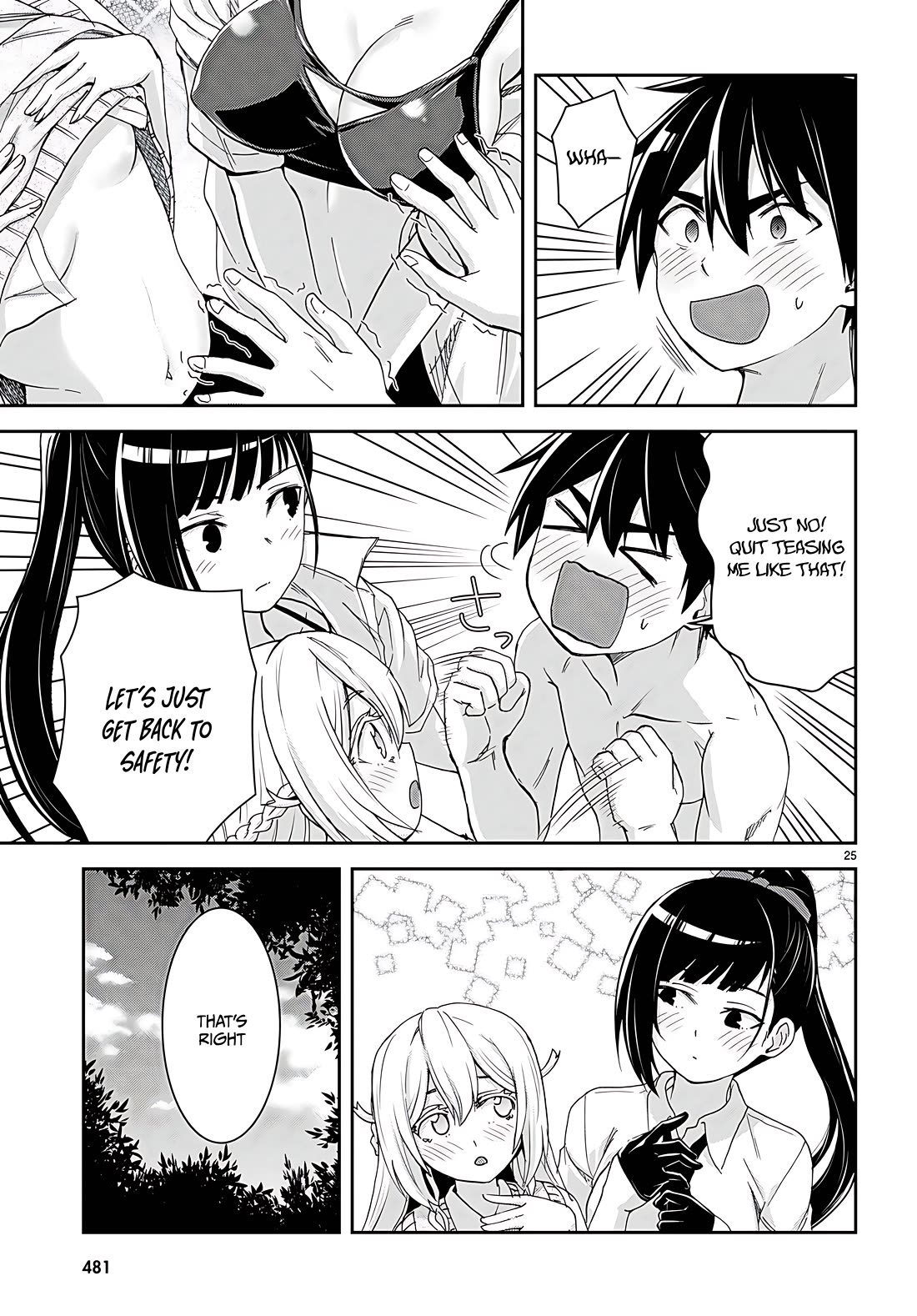 Isekai Yurutto Survival Seikatsu: Gakkou no Minna to Isekai no Mujintou ni Tenishitakedo Ore Dake Rakushou desu chapter 34 page 25