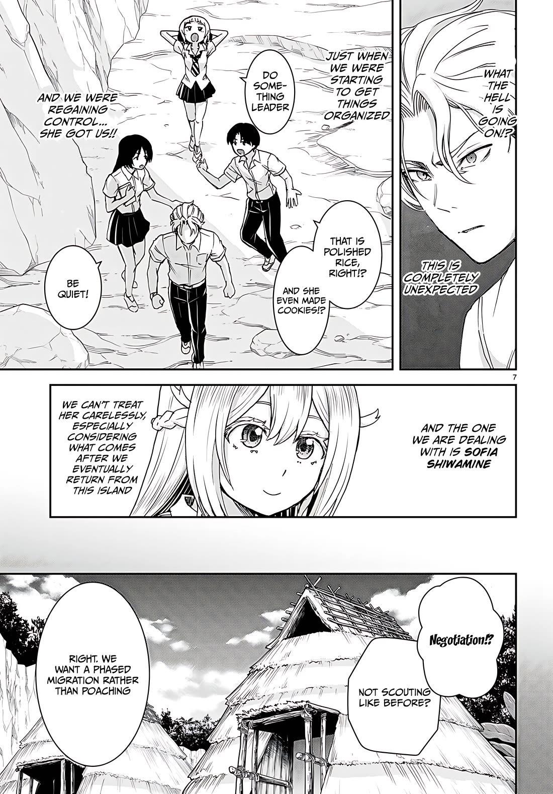 Isekai Yurutto Survival Seikatsu: Gakkou no Minna to Isekai no Mujintou ni Tenishitakedo Ore Dake Rakushou desu chapter 34 page 7