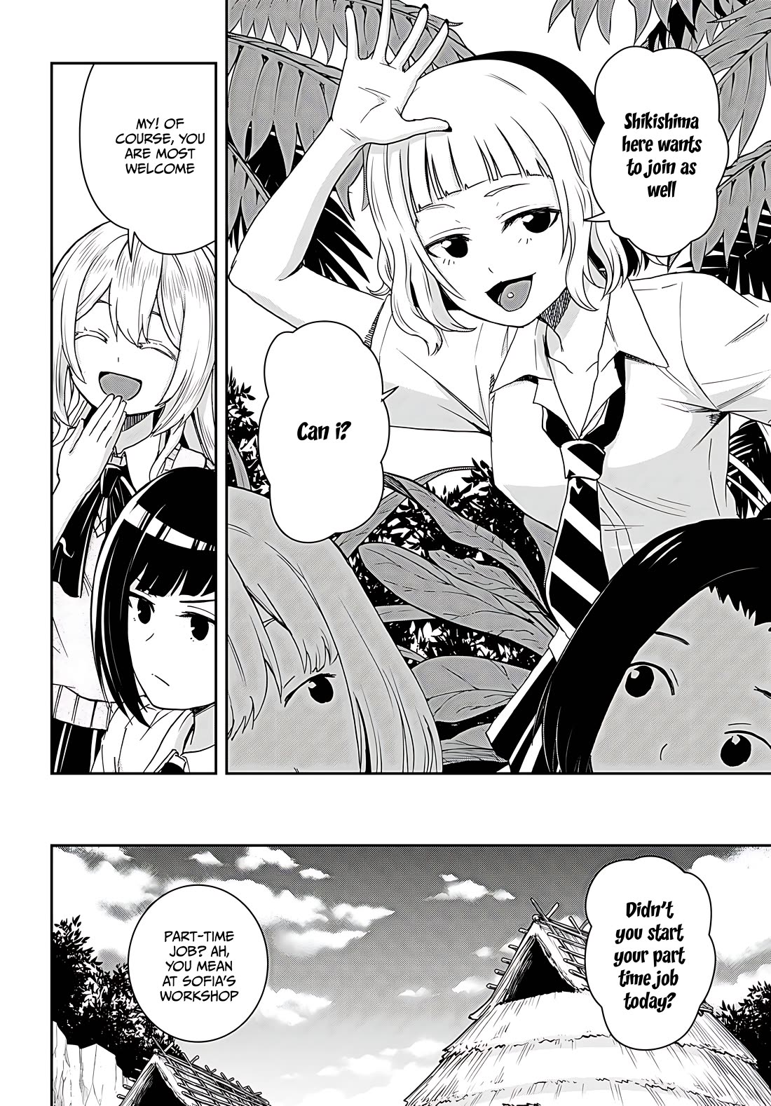 Isekai Yurutto Survival Seikatsu: Gakkou no Minna to Isekai no Mujintou ni Tenishitakedo Ore Dake Rakushou desu chapter 35 page 2