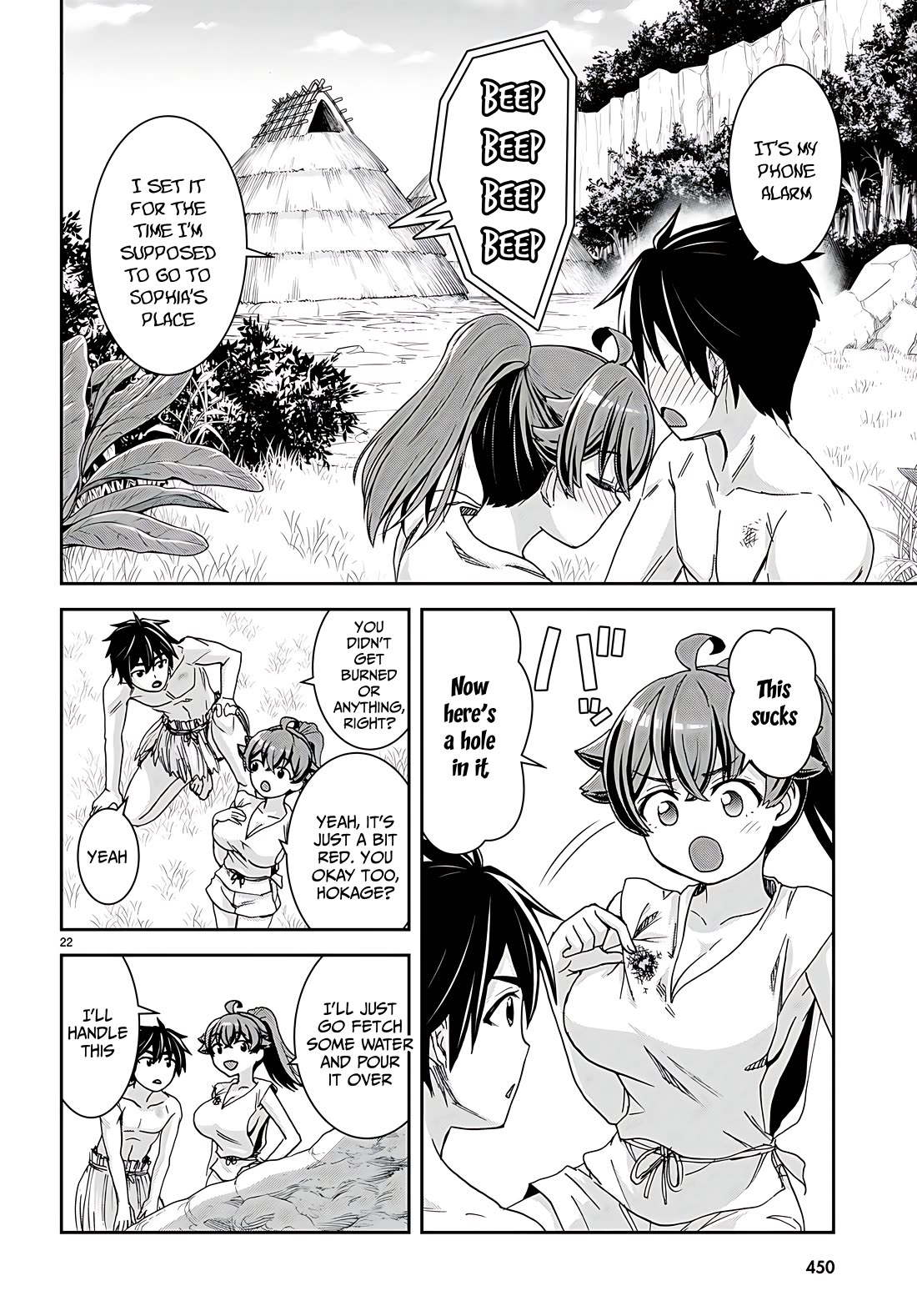 Isekai Yurutto Survival Seikatsu: Gakkou no Minna to Isekai no Mujintou ni Tenishitakedo Ore Dake Rakushou desu chapter 35 page 22