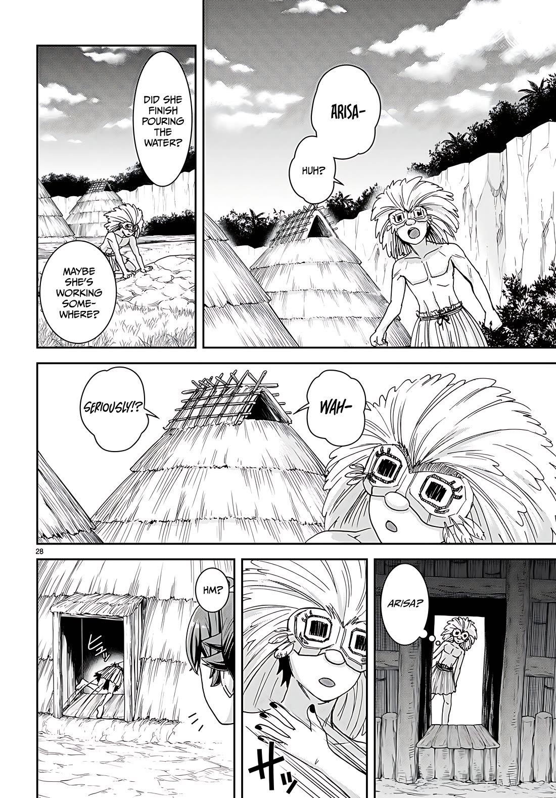 Isekai Yurutto Survival Seikatsu: Gakkou no Minna to Isekai no Mujintou ni Tenishitakedo Ore Dake Rakushou desu chapter 35 page 28