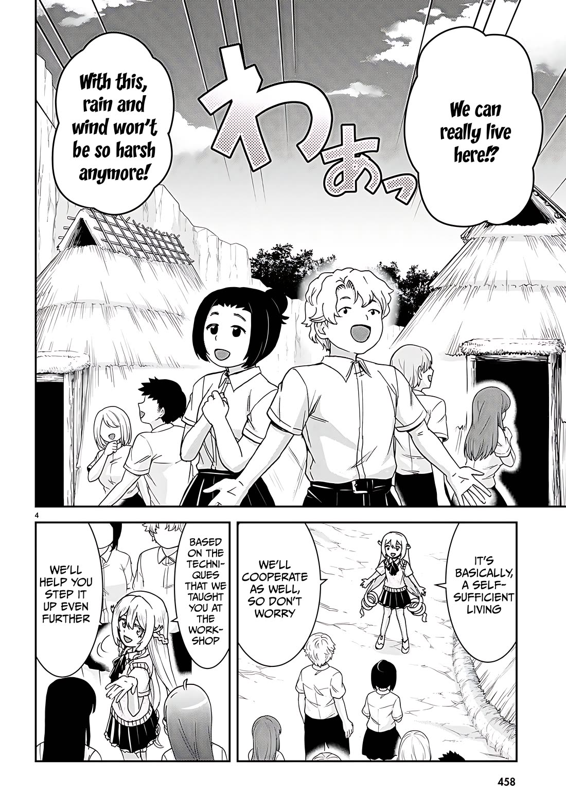 Isekai Yurutto Survival Seikatsu: Gakkou no Minna to Isekai no Mujintou ni Tenishitakedo Ore Dake Rakushou desu chapter 37 page 4