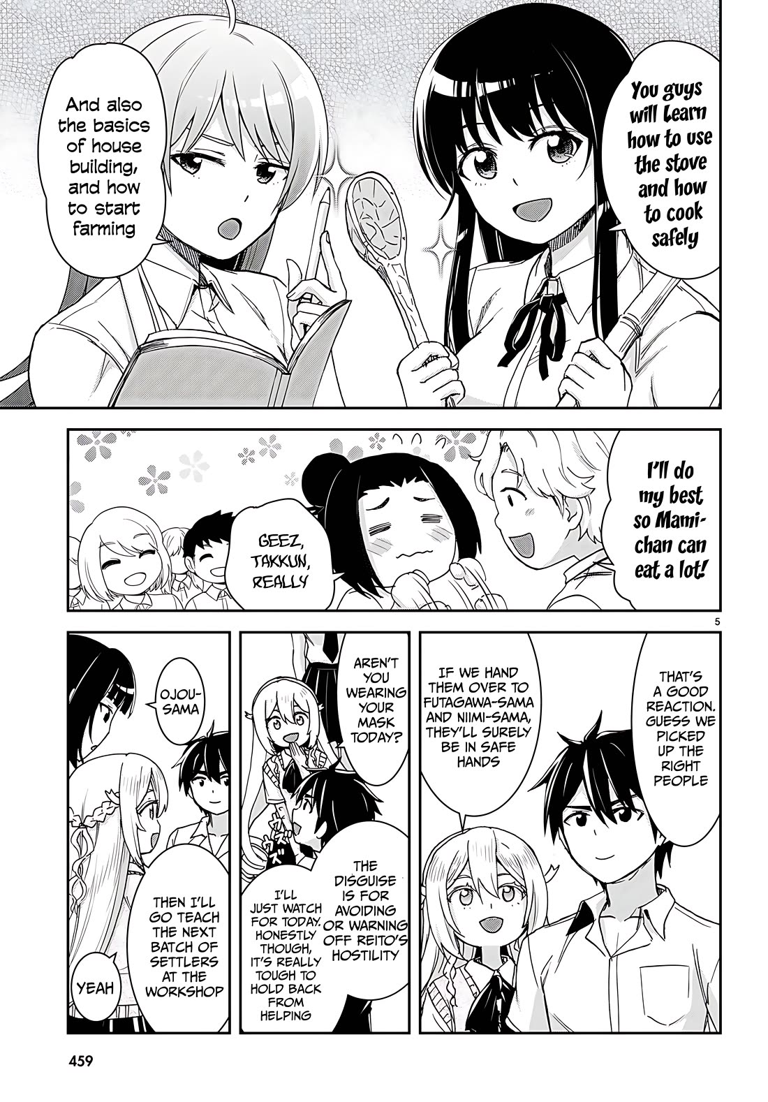 Isekai Yurutto Survival Seikatsu: Gakkou no Minna to Isekai no Mujintou ni Tenishitakedo Ore Dake Rakushou desu chapter 37 page 5