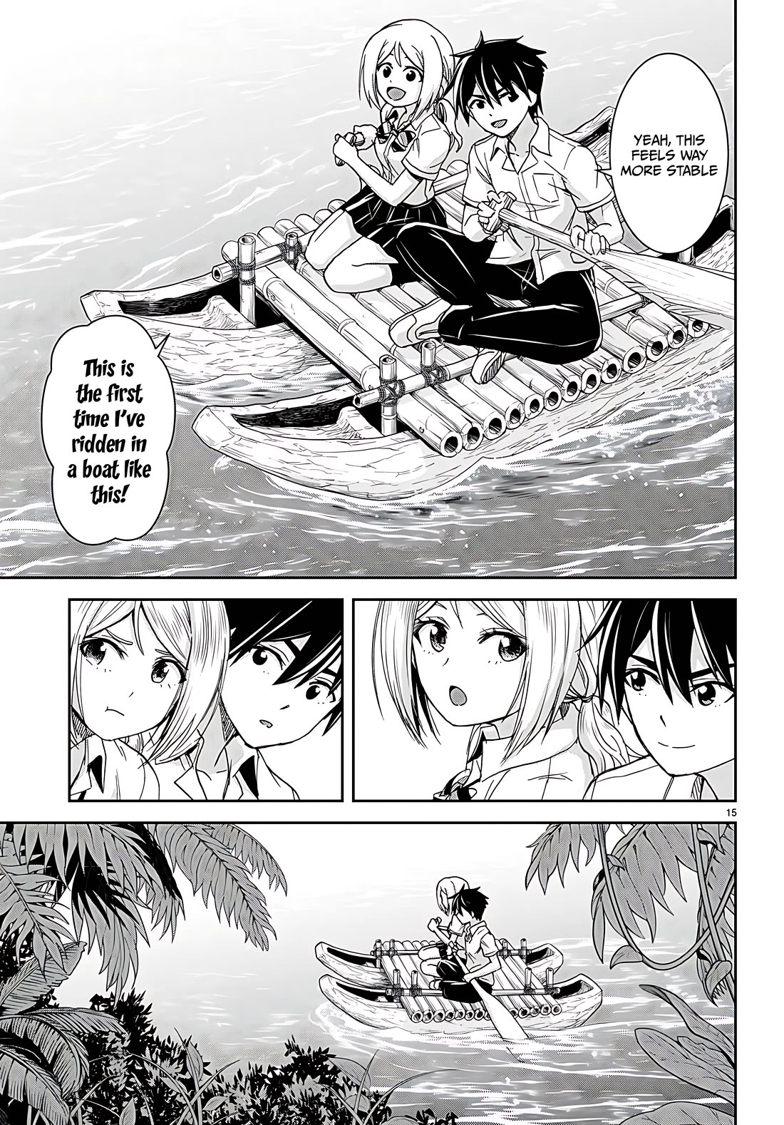 Isekai Yurutto Survival Seikatsu: Gakkou no Minna to Isekai no Mujintou ni Tenishitakedo Ore Dake Rakushou desu chapter 38 page 15