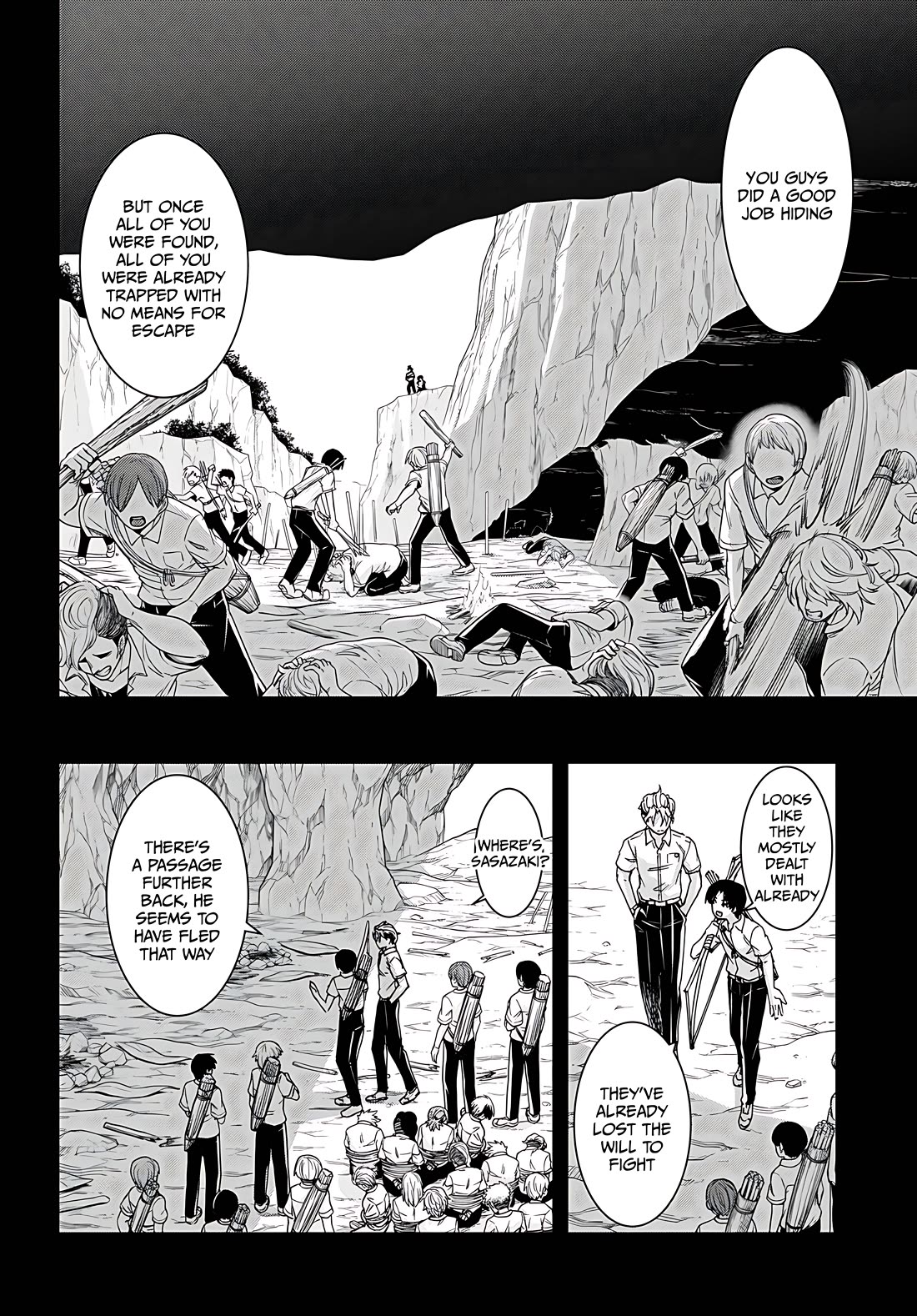 Isekai Yurutto Survival Seikatsu: Gakkou no Minna to Isekai no Mujintou ni Tenishitakedo Ore Dake Rakushou desu chapter 38 page 2