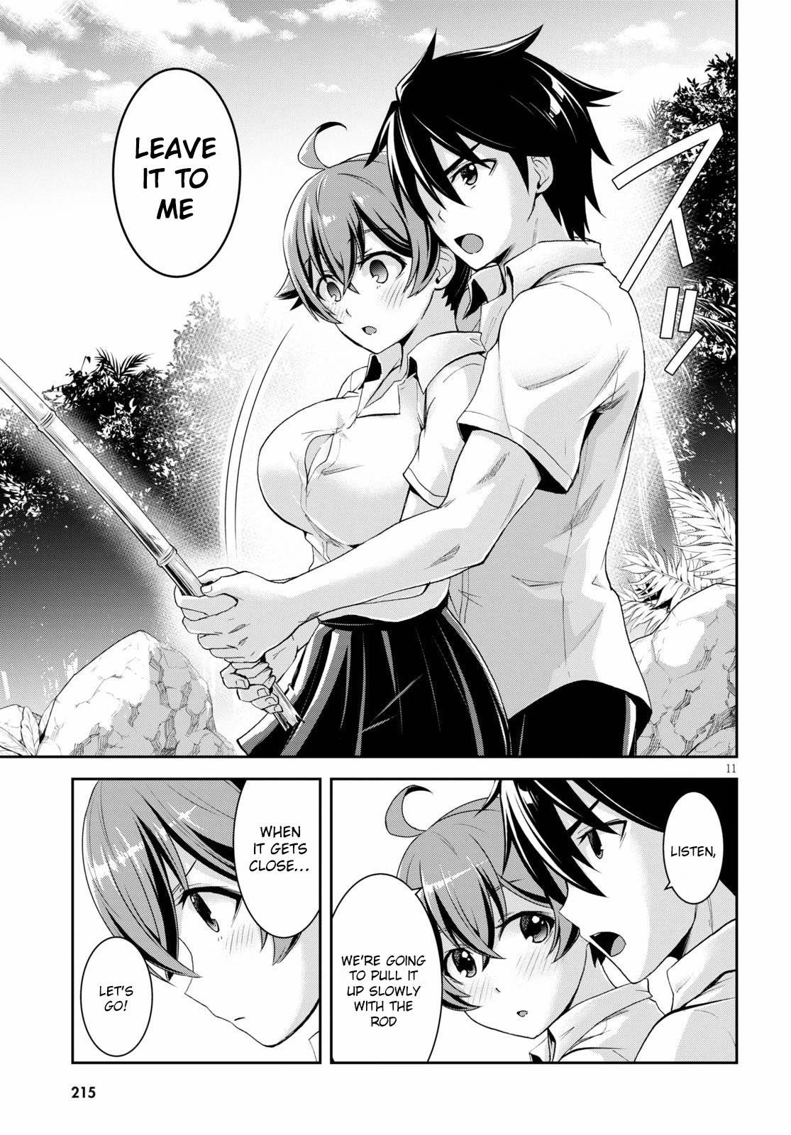 Isekai Yurutto Survival Seikatsu: Gakkou no Minna to Isekai no Mujintou ni Tenishitakedo Ore Dake Rakushou desu chapter 4 page 12